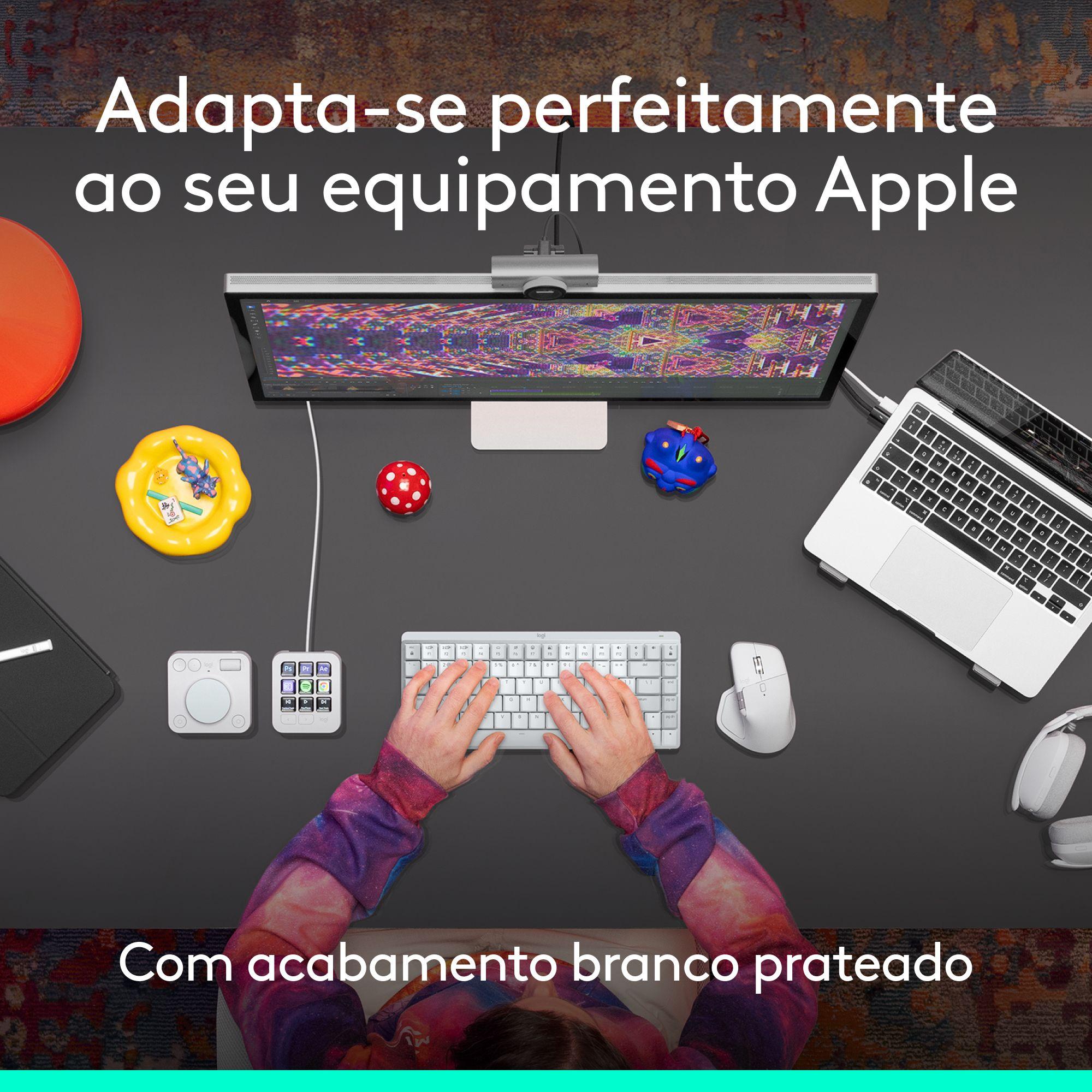 Rato LOGITECH MX Master 4 para Mac (Mão direita - 8000 DPI - Laser - Branco e Prateado) — miniatura 12