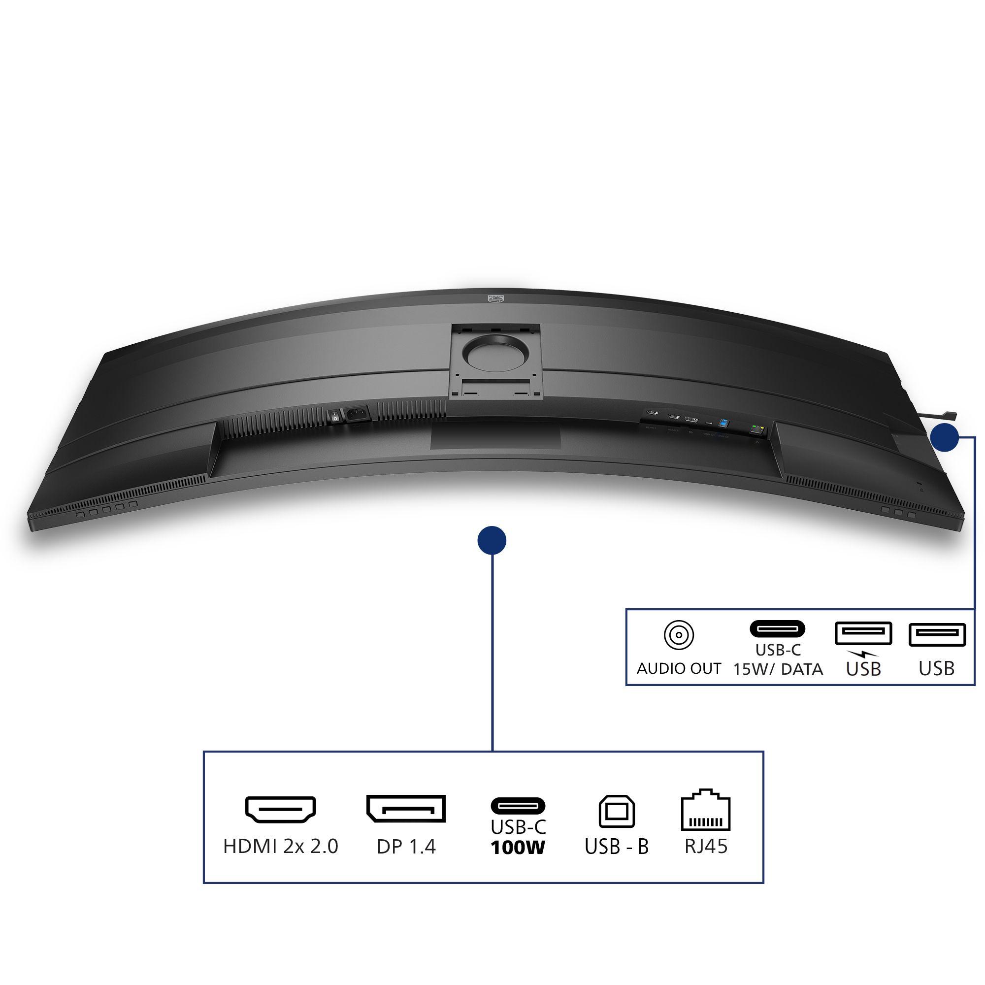 Monitor PHILIPS 5000 Series 49B2U5900CH/00 (48,8" - VA - 75 Hz - Preto) — miniatura 4