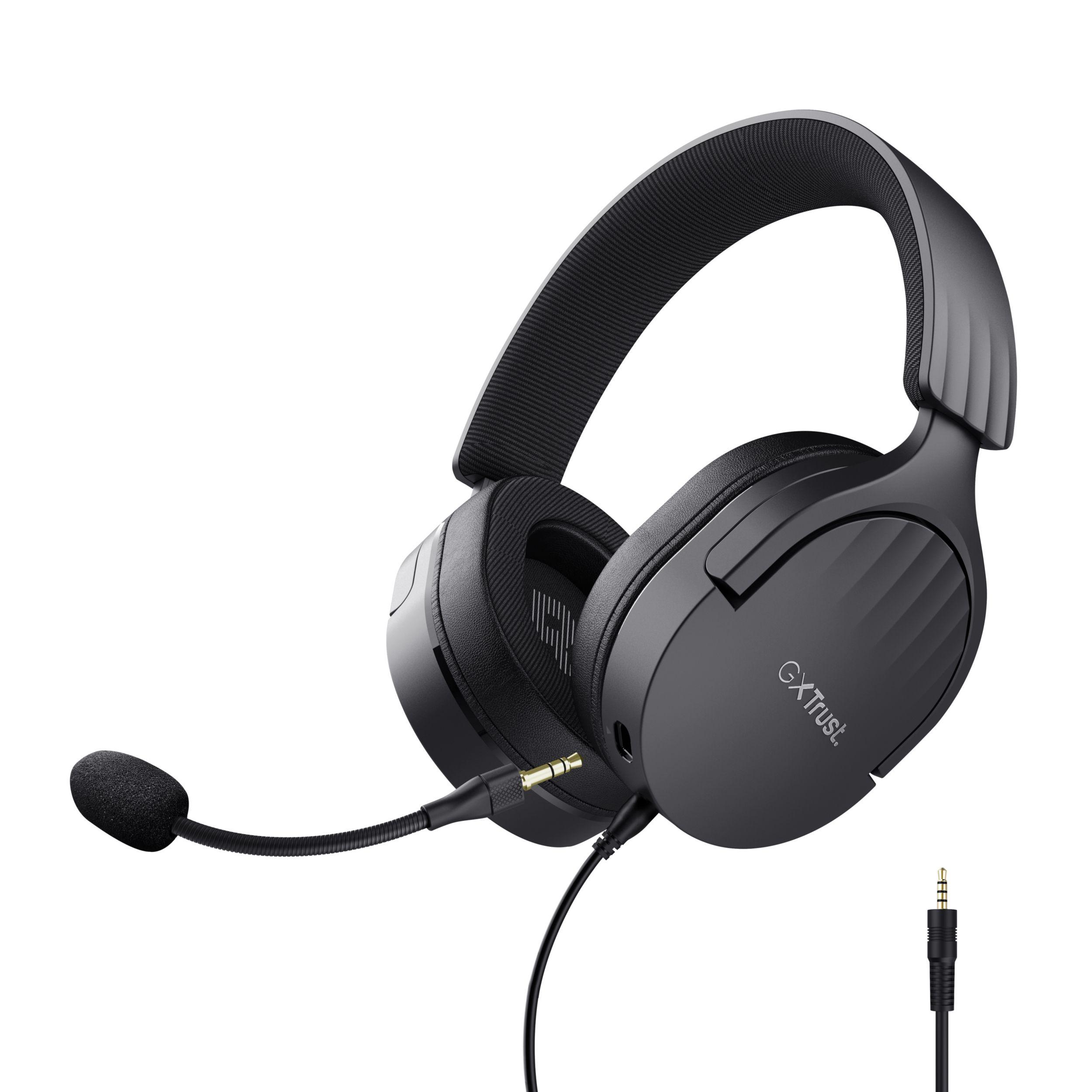 Headset Gaming TRUST GXT 489 Fayzo (Monofónico - Com fios - Supra-aural - Preto)