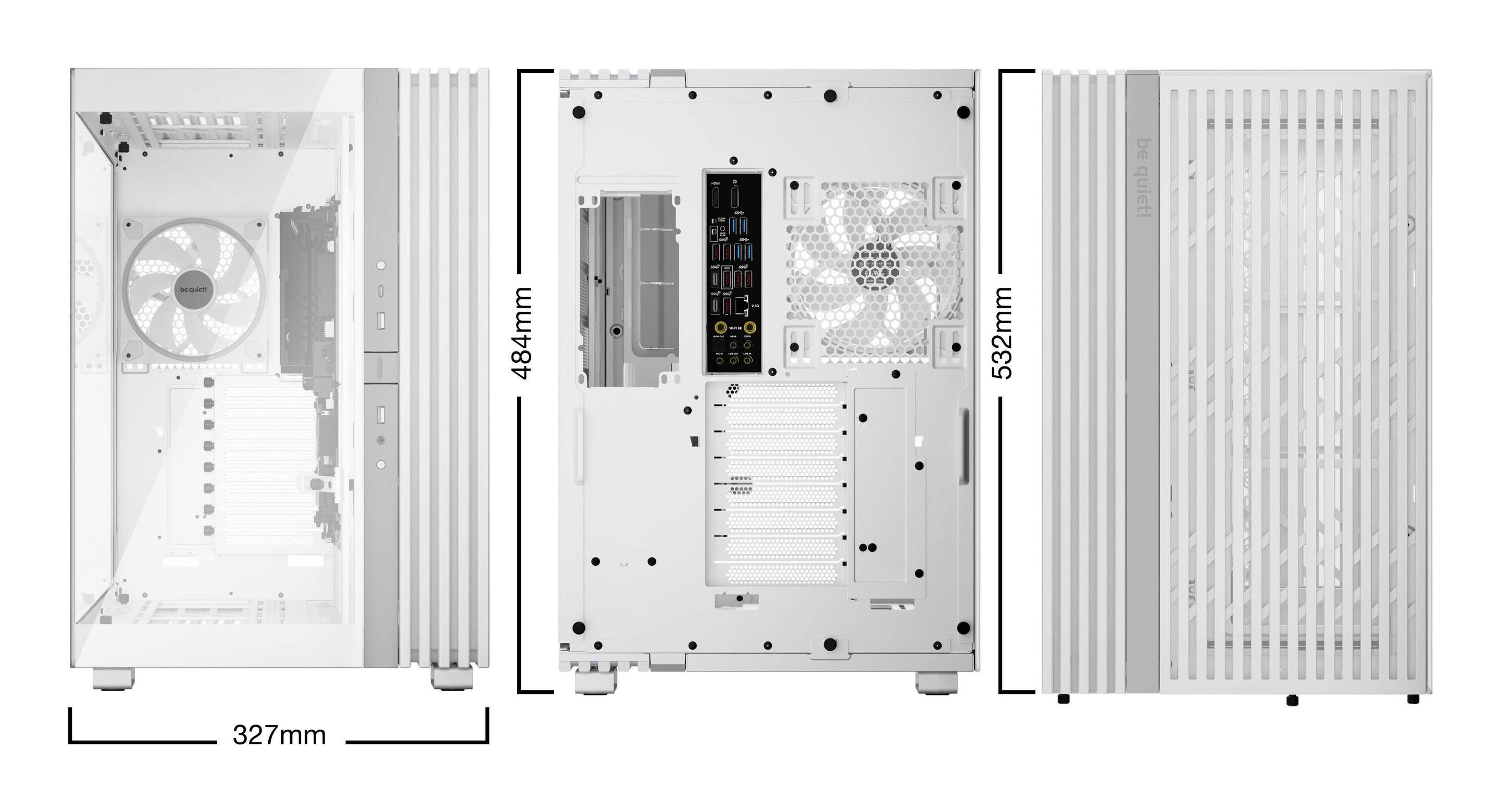 Caixa PC BE QUIET! LIGHT BASE 900 FX (Torre completa - 19 cm - 49,5 cm - Branco) — miniatura 2