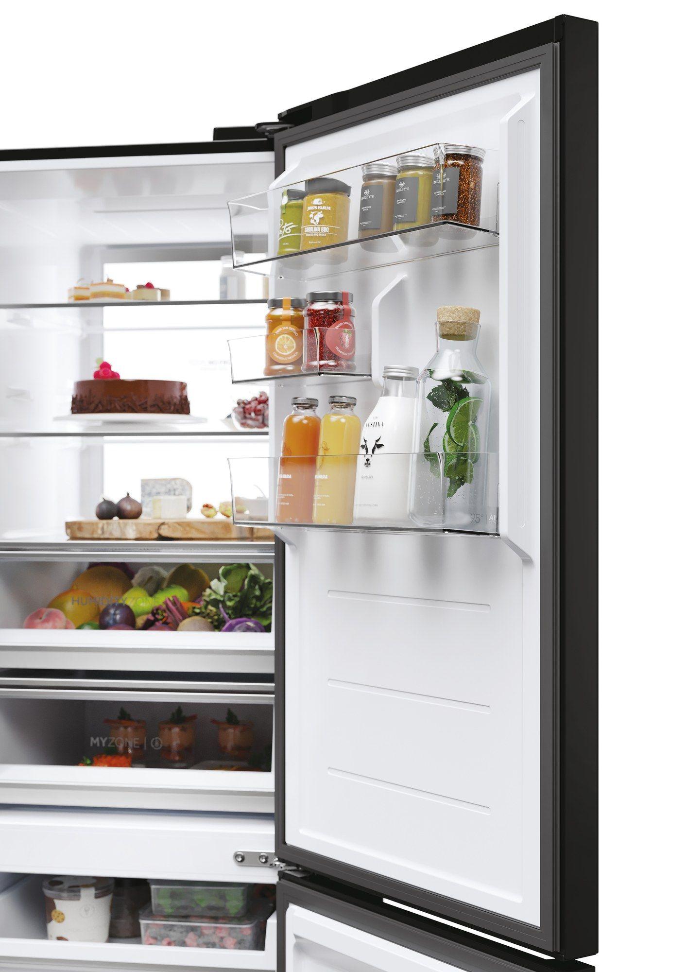 Frigorífico Combinado Independente HAIER HDR7619DNGB (403 l - hOn - 192,5x59,5x68,2 cm - Preto) — miniatura 7