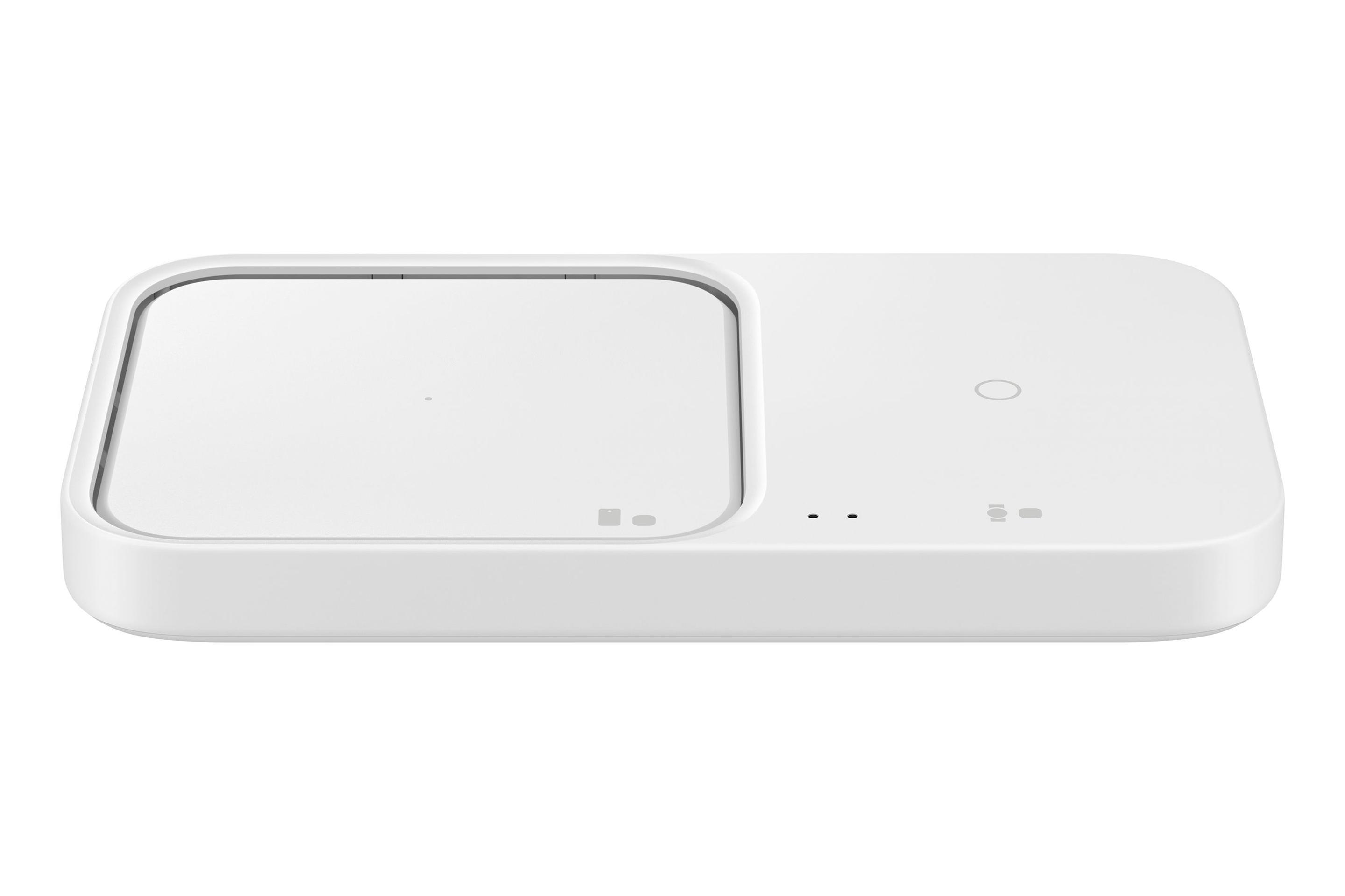 Carregador Sem Fios Duplo SAMSUNG EP-P5400T (15 W - Branco)