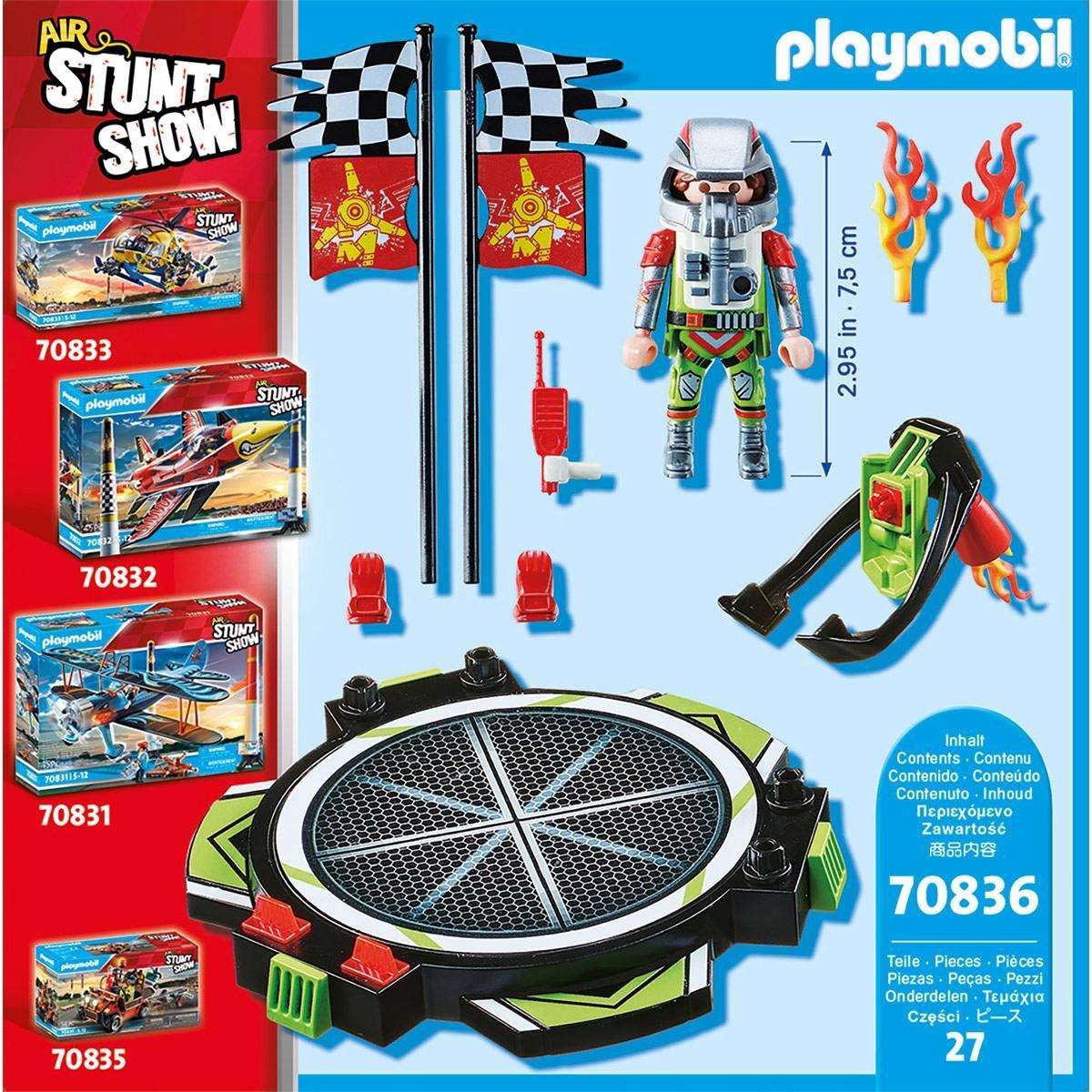 Conjunto de Brinquedo PLAYMOBIL 70836 Air Stuntshow (5 anos - Multicor), miniatura 4