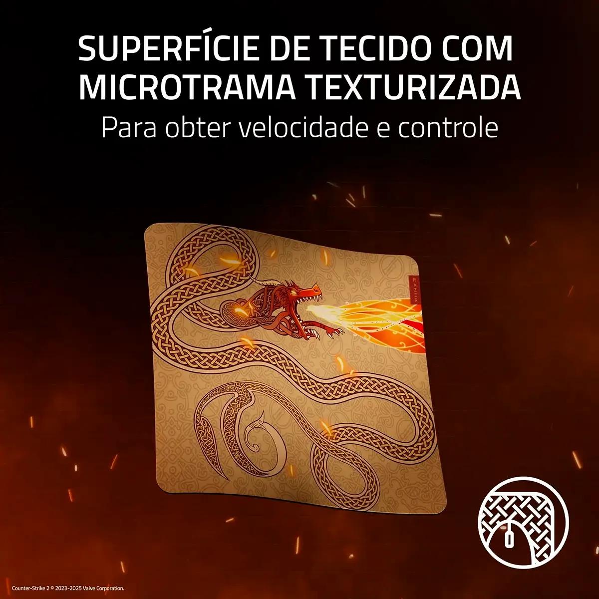 Tapete de Rato RAZER Gigantus V2 Large Counter-Strike 2 Edition (3 mm - Amarelo/Dourado) — miniatura 2