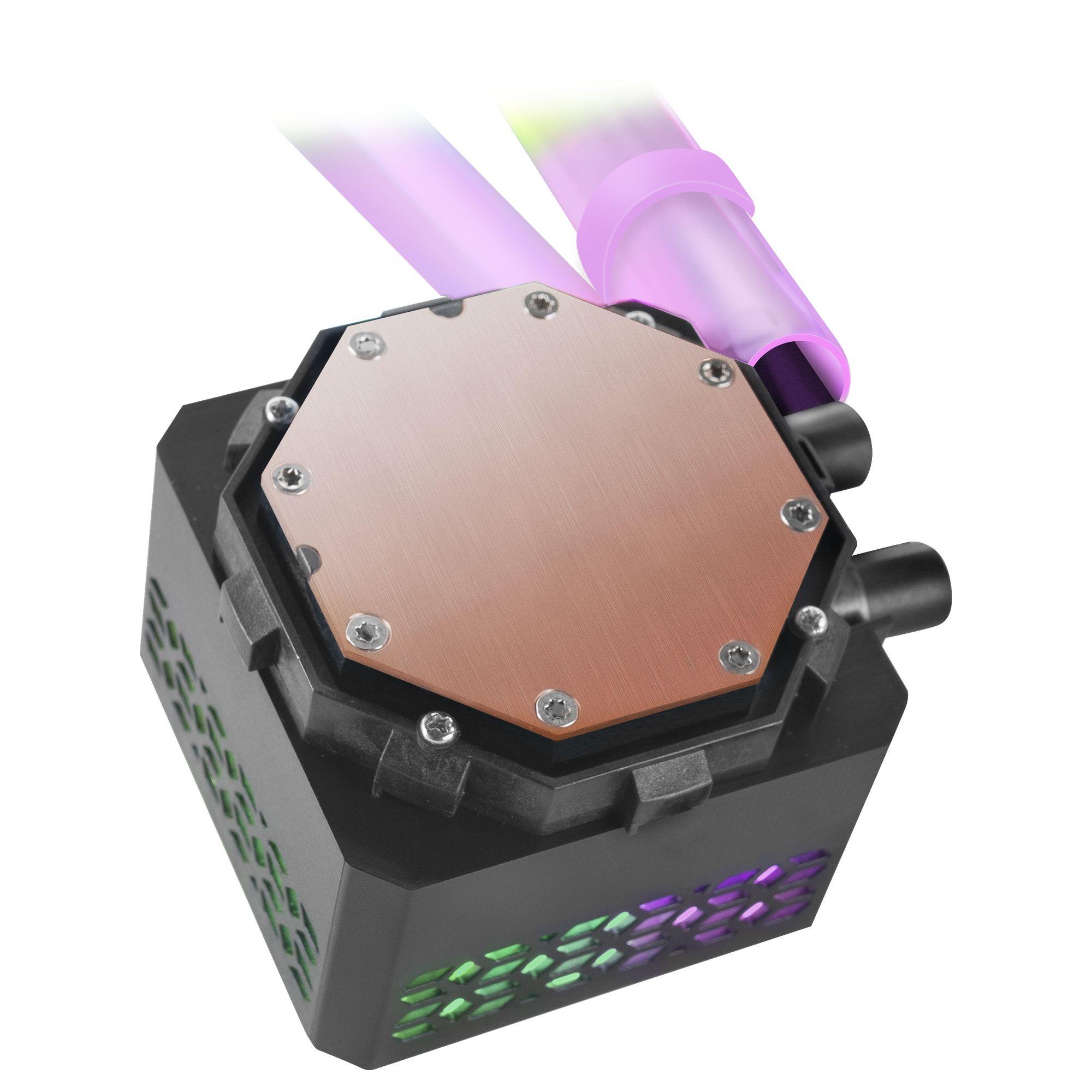 Kit de Arrefecimento Líquido MARS GAMING MLULTRA360 (12 cm - 1800 RPM - Azul, Verde, Vermelho - Preto) — miniatura 5