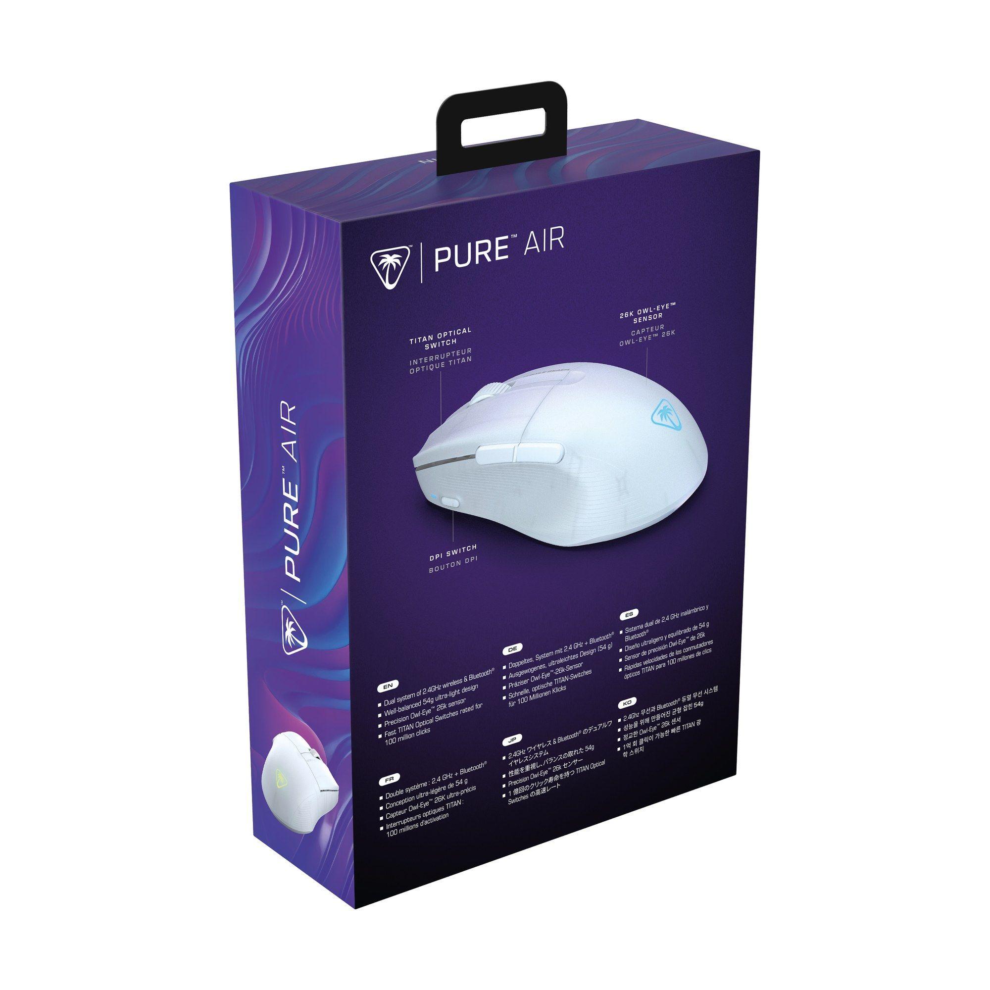 Rato Gaming Sem Fios TURTLE BEACH Pure Air (Mão direita - 26000 DPI - Ótico - Branco Translúcido) — miniatura 10