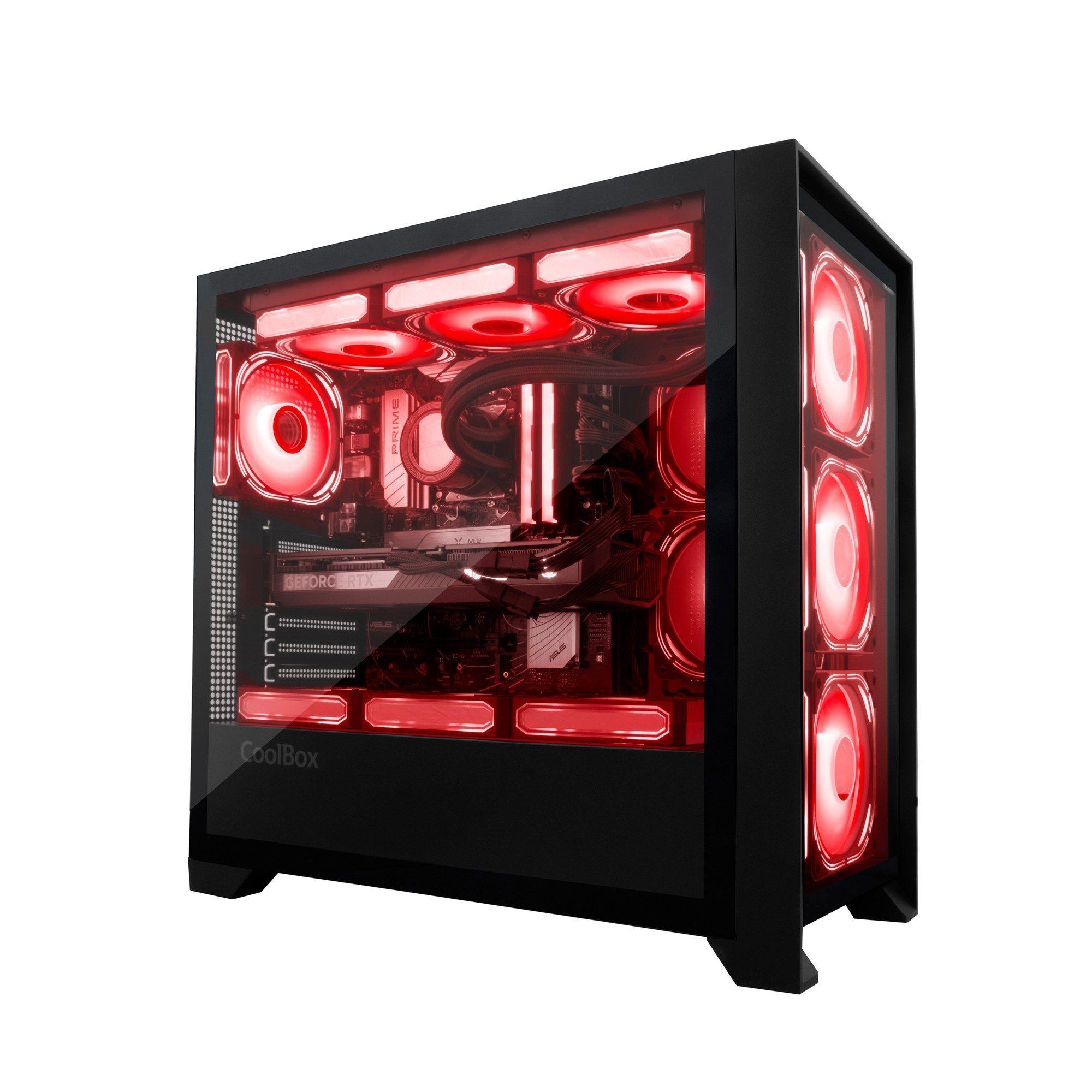 Caixa de PC COOLBOX GE2000 DualView (ATX, Micro ATX, Mini-ITX - Torre - SGCC, vidro temperado - Preto) — miniatura 5