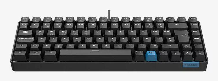 Teclado HIDITEC GM1K (Espanhol - Gateron G Pro Red - 75% - Preto)