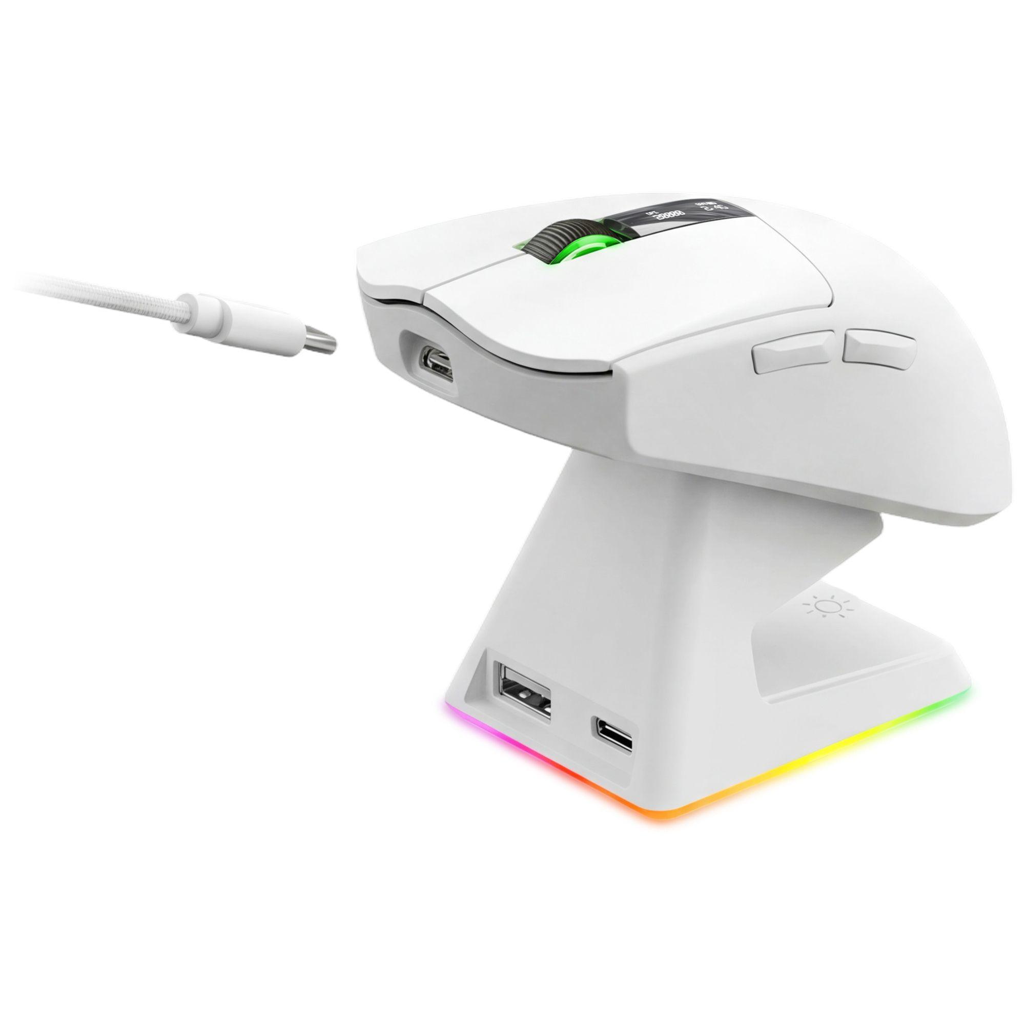 Rato Gaming Sem Fios MARS GAMING MMW-Elite (Mão direita - Branco), miniatura 8