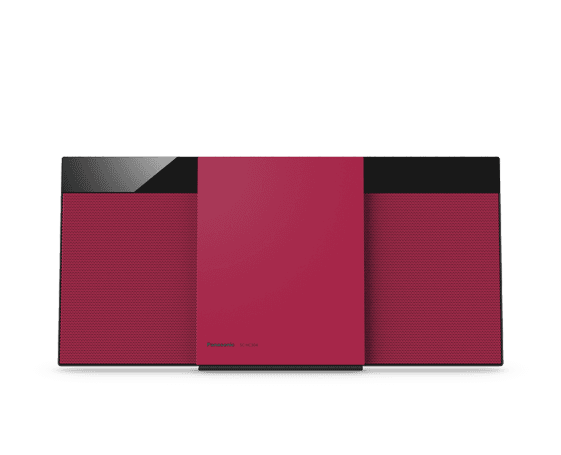 Aparelhagem PANASONIC SC-HC304EG-R (21 W - Bluetooth 4.1 - Vermelho)