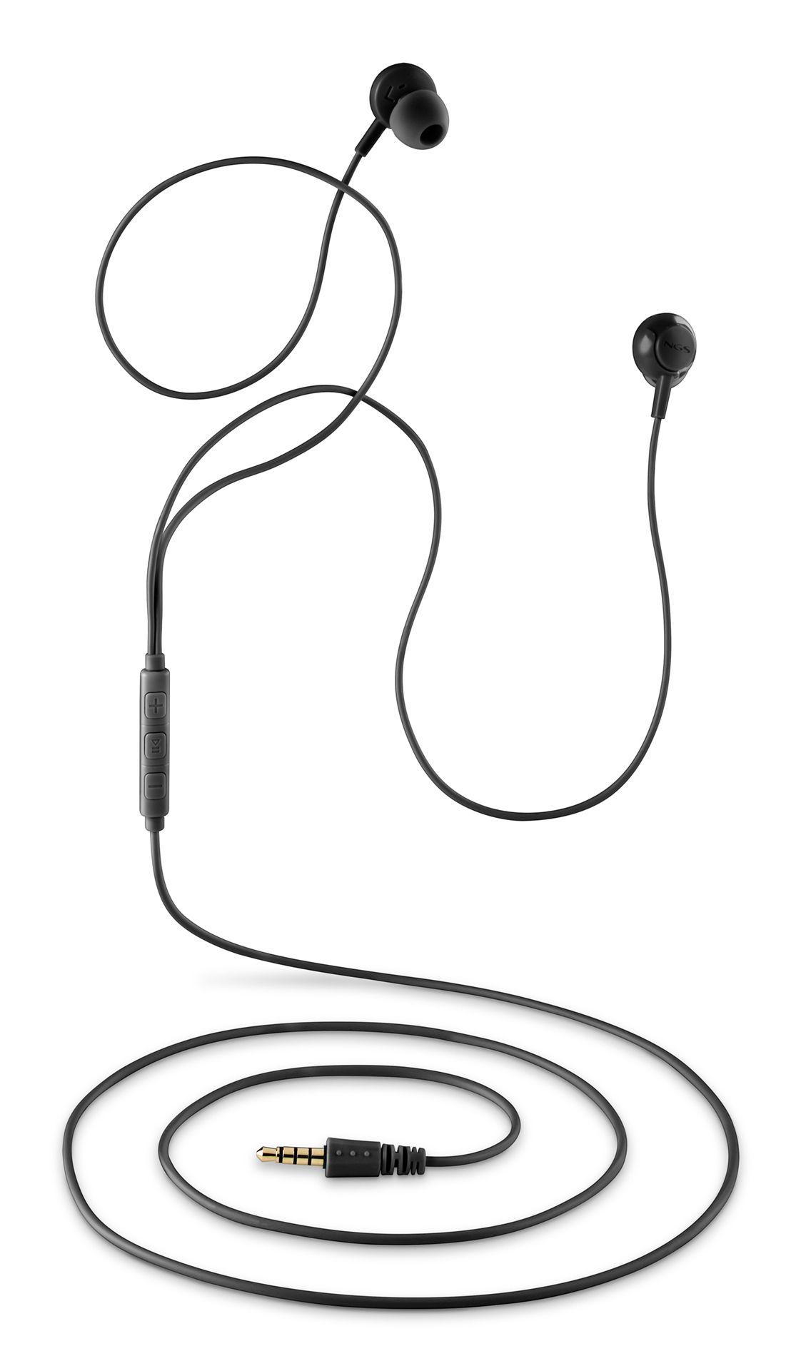 Auscultadores NGS Cross Drift (Binaural - Com fios - Intra-aural - Preto), miniatura 5