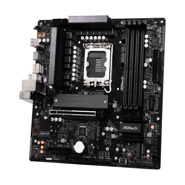 Motherboard ASROCK B860M Pro-A (LGA 1851 - Intel Core Ultra Série 2 - Micro ATX - Preto) — miniatura 3