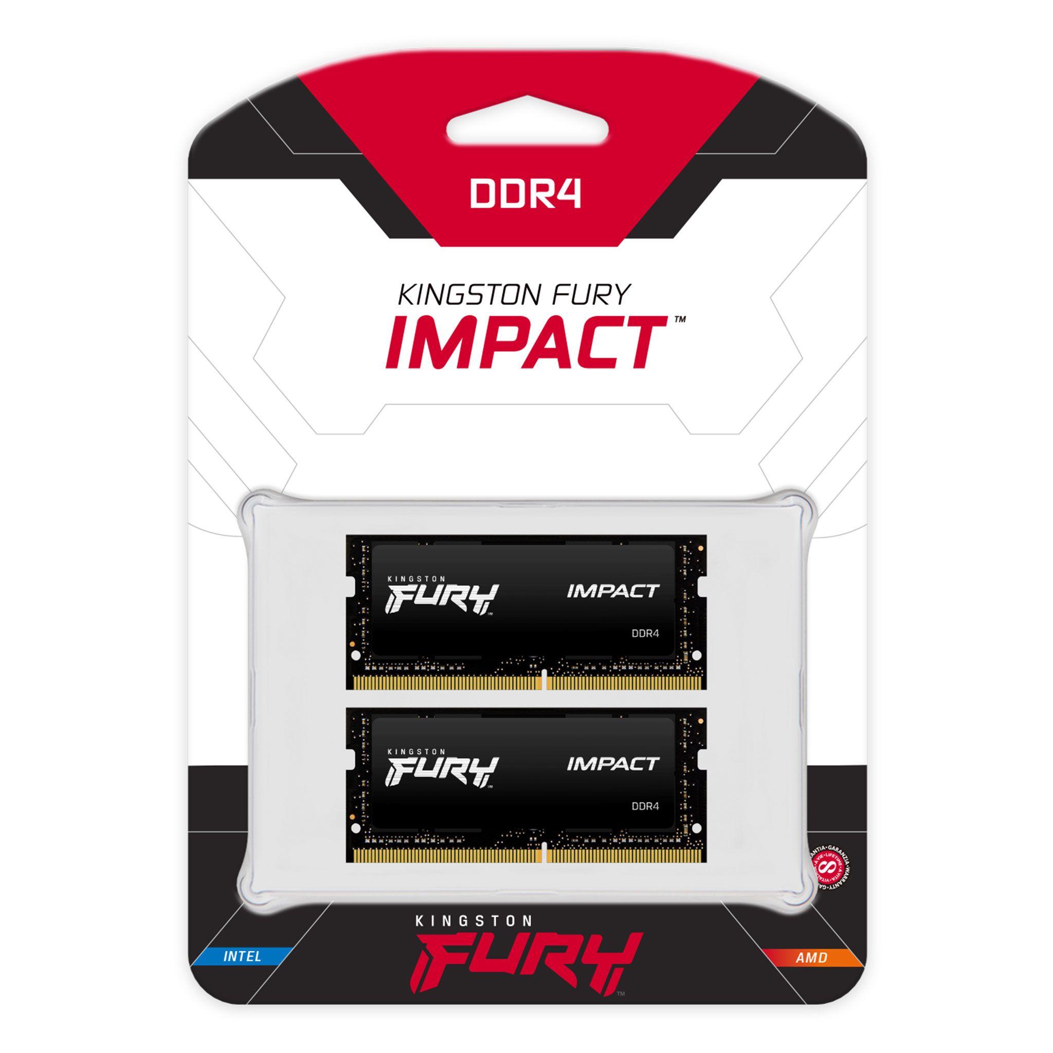 Kit de Memória RAM KINGSTON FURY Impact KF432S20IBK2/64 (3200 MHz - 64 GB - SO-DIMM), miniatura 4