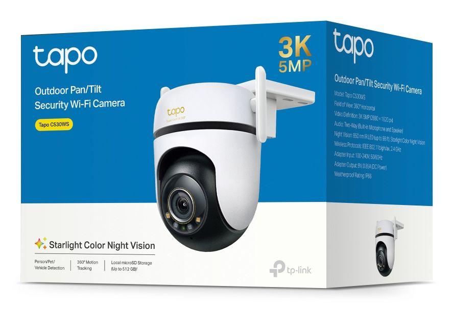 Câmara de Segurança IP TP-LINK Tapo C530WS (Exterior - 5 MP - 2880 x 1620 pixels - Branco), miniatura 6