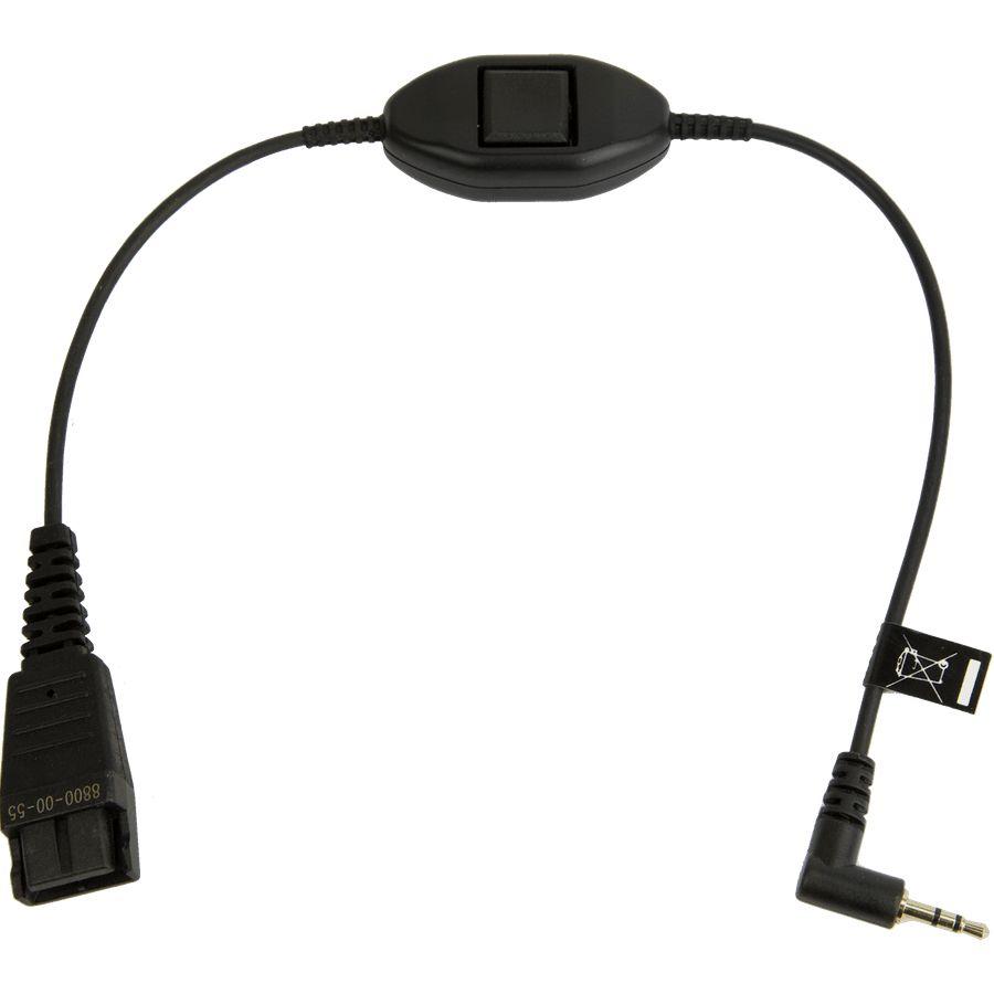 Cabo de Ligação QD/Jack JABRA 8800-00-55 (Cabo de ligação QD/Jack - Preto)
