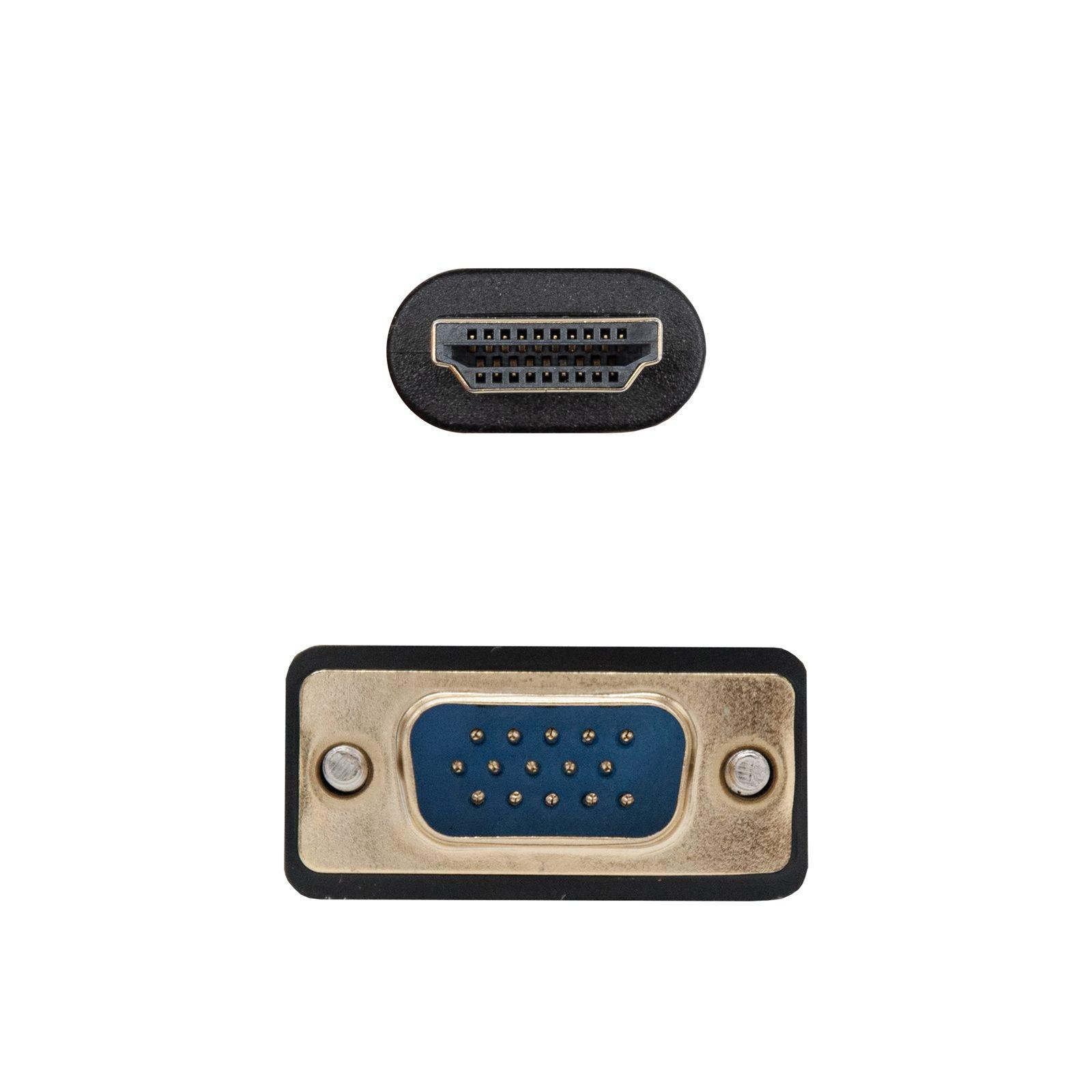 Cabo Conversor NANOCABLE 10.15.4602 (1,8 m - 60 Hz - Preto) — miniatura 3