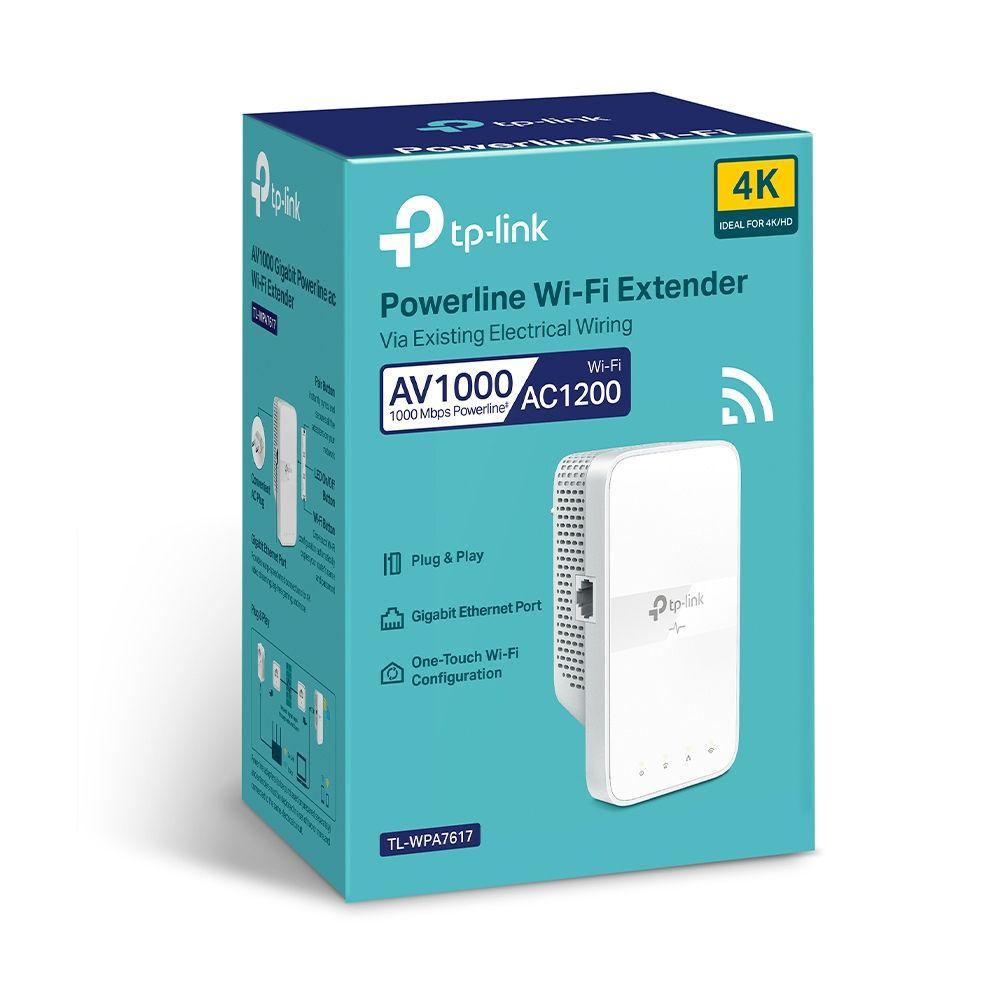 Adaptador Powerline Wi-Fi TP-LINK TL-WPA7617 (Wi-Fi 5 - 1200 Mbit/s - Gigabit Ethernet - Branco), miniatura 3