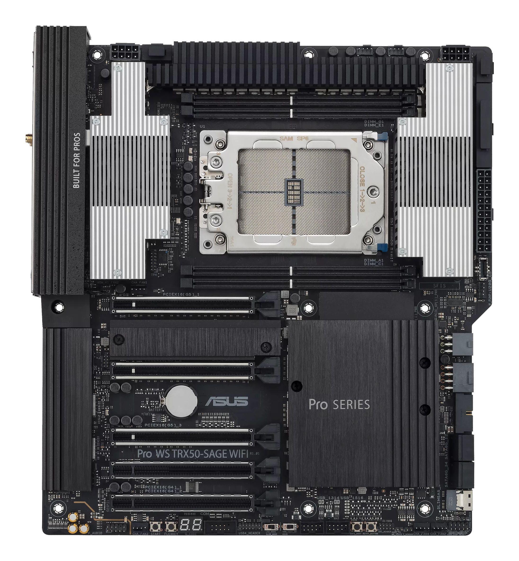Motherboard ASUS Pro WS TRX50-SAGE WIFI (sTR5 - SSI CEB - Quadri-canal - Preto), miniatura 2