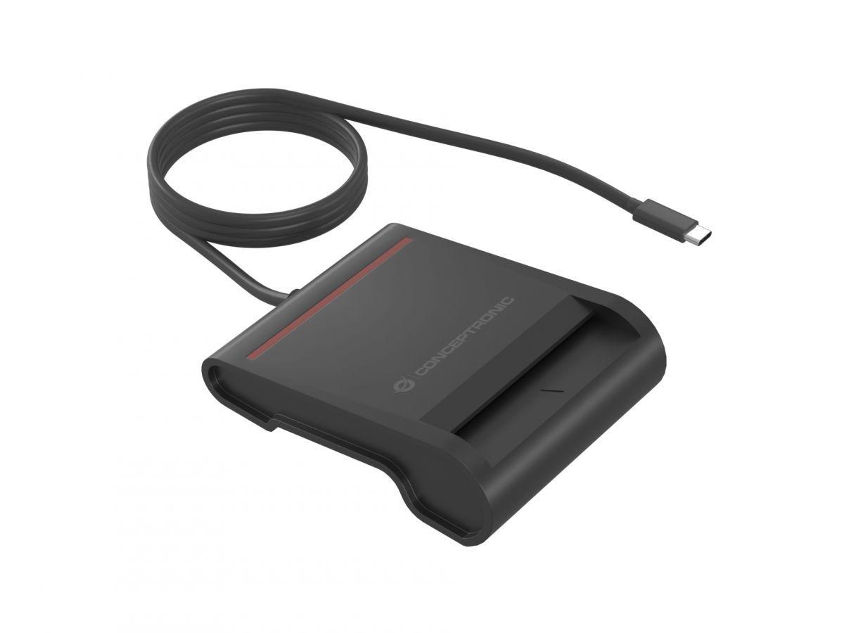 Leitor de Smart Cards CONCEPTRONIC SCR01BC (Preto)
