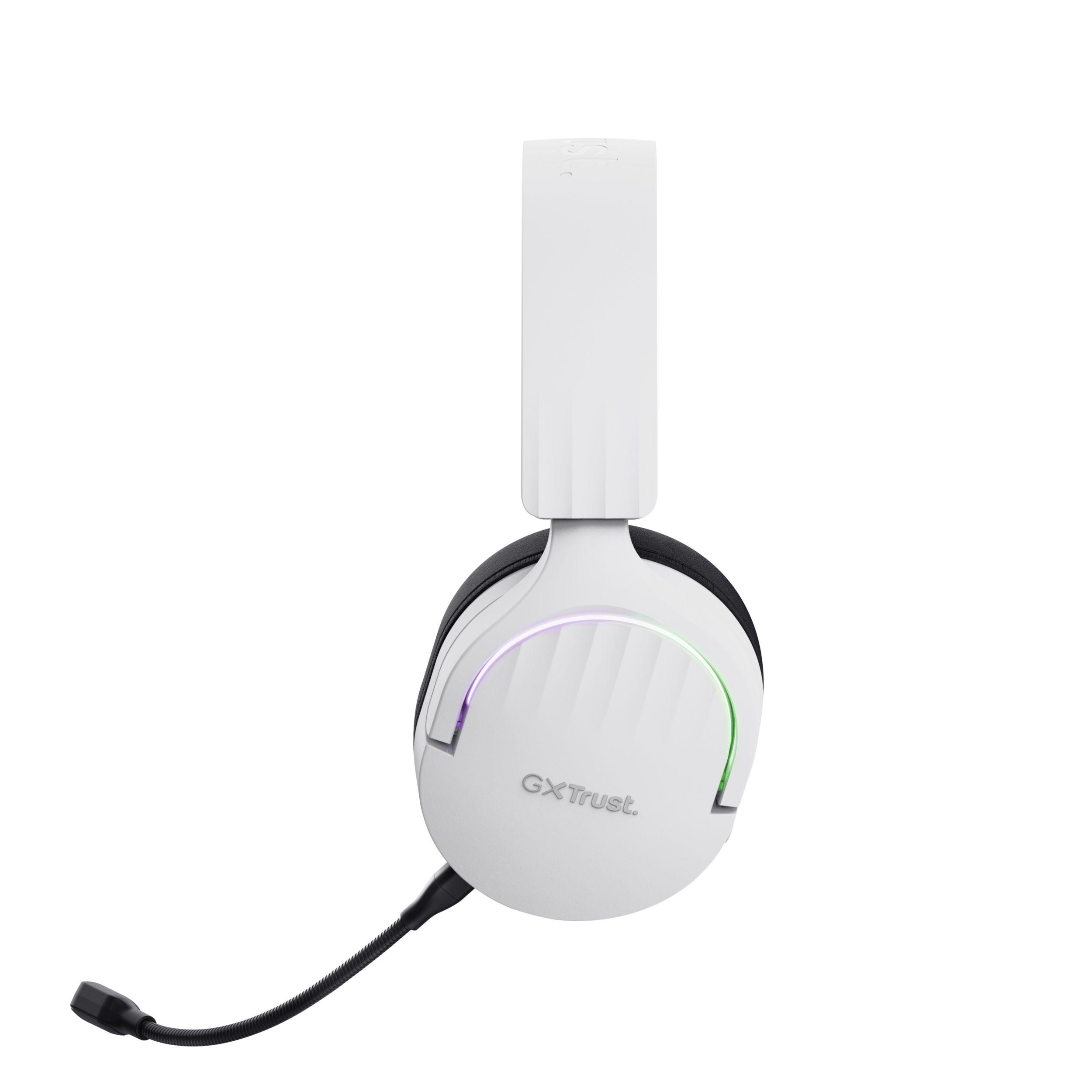 Headset Gaming TRUST GXT 491W Fayzo Wireless (Binaural - Com fios e sem fios - 5 cm - Branco), miniatura 6