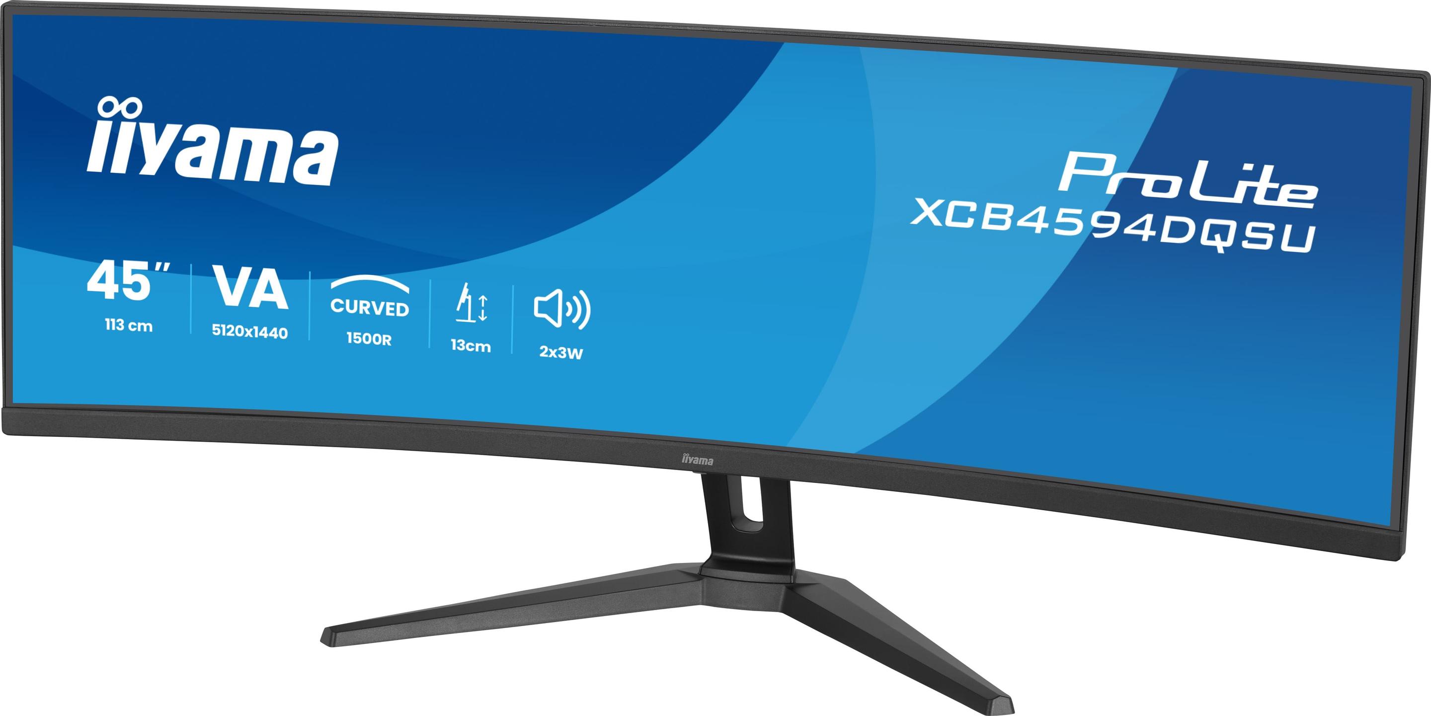 Monitor IIYAMA ProLite XCB4594DQSU-B1 (44,5" - VA - 75 Hz - Preto) — miniatura 5