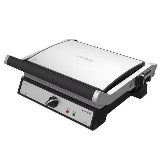 Grelhador Elétrico CECOTEC Rock'nGrill 2400 UltraRapid (Altura 14,5 cm - Prateado)
