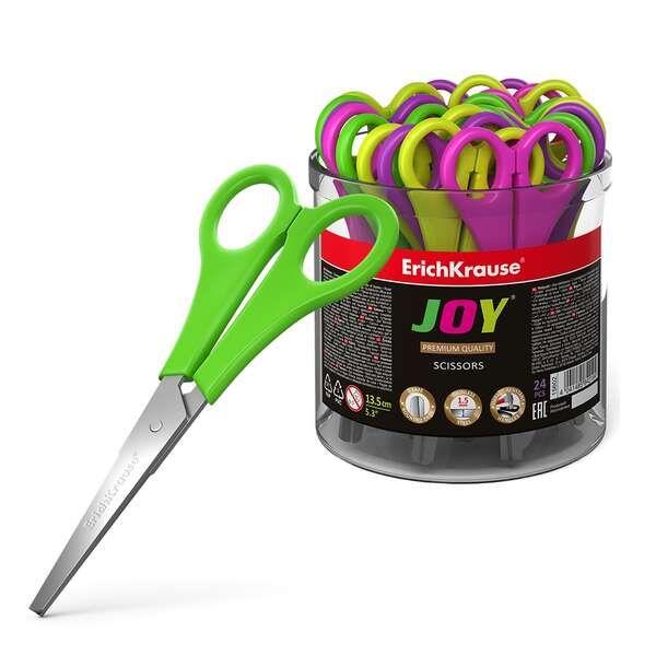 Tesoura Escolar ERICHKRAUSE Joy (13,5 cm - Preto), imagem 1