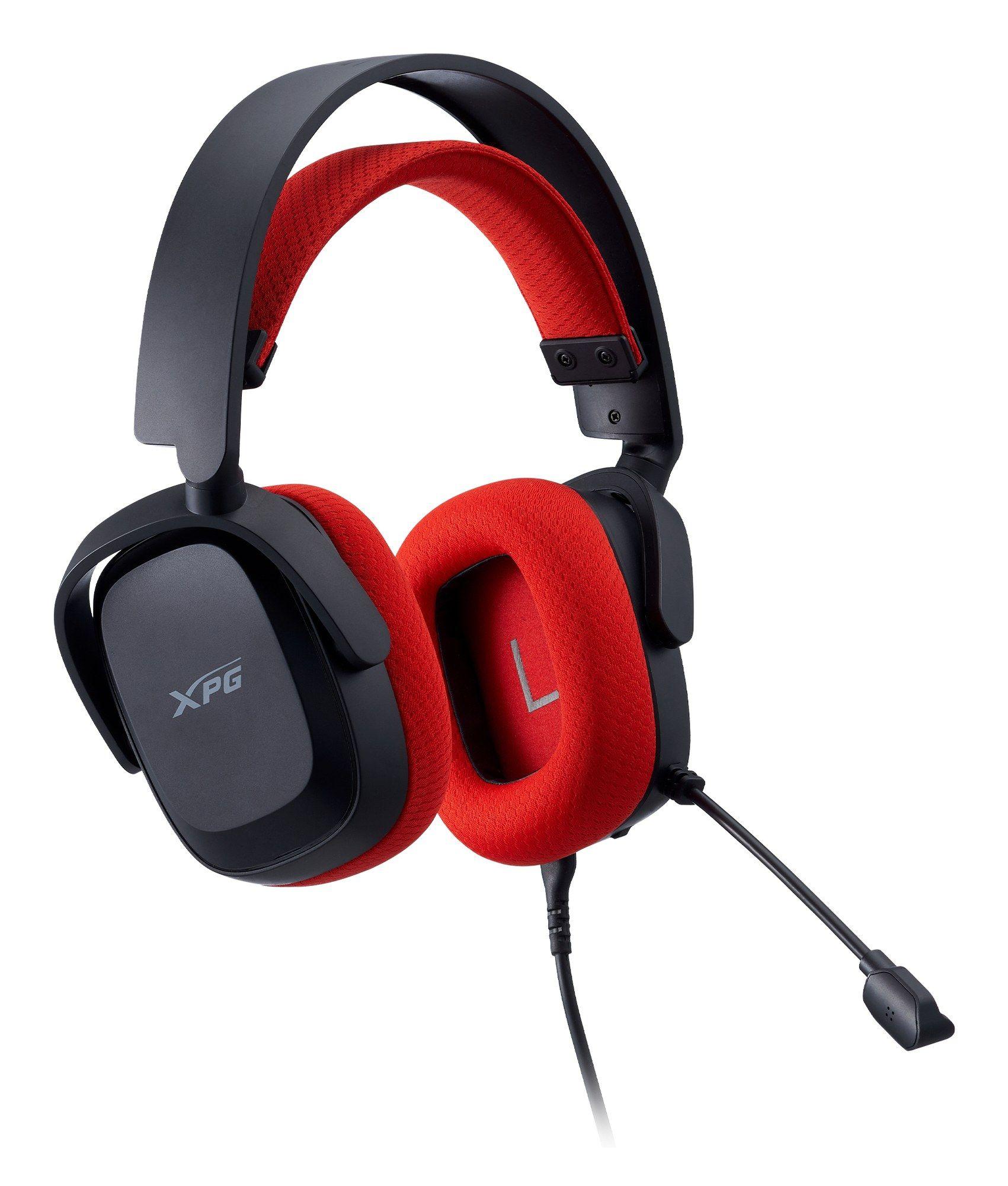 Headset Gaming XPG PRECOG STUDIO (Binaural - Com fios - Circum-aural - Preto e Vermelho) — miniatura 5