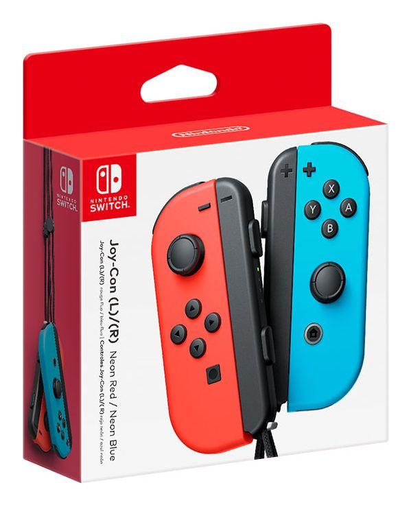 Comando NINTENDO Joy-Con (L)/(R) (Nintendo Switch - Sem fios - Vermelho Néon e Azul Néon) — miniatura 2