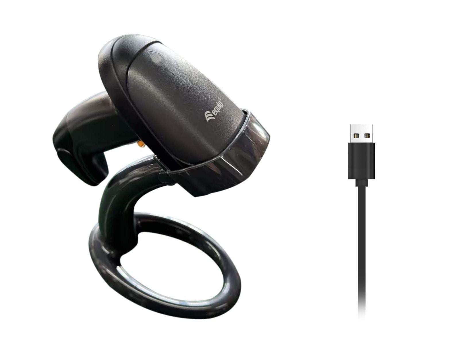 Leitor de Códigos de Barras Portátil EQUIP 351023 (Sem fios - Preto) — miniatura 7