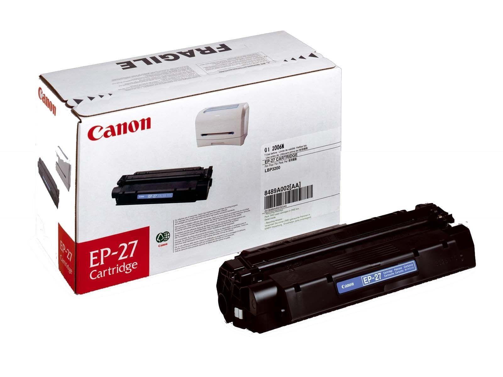 Toner CANON EP-27 (2500 páginas - Preto)