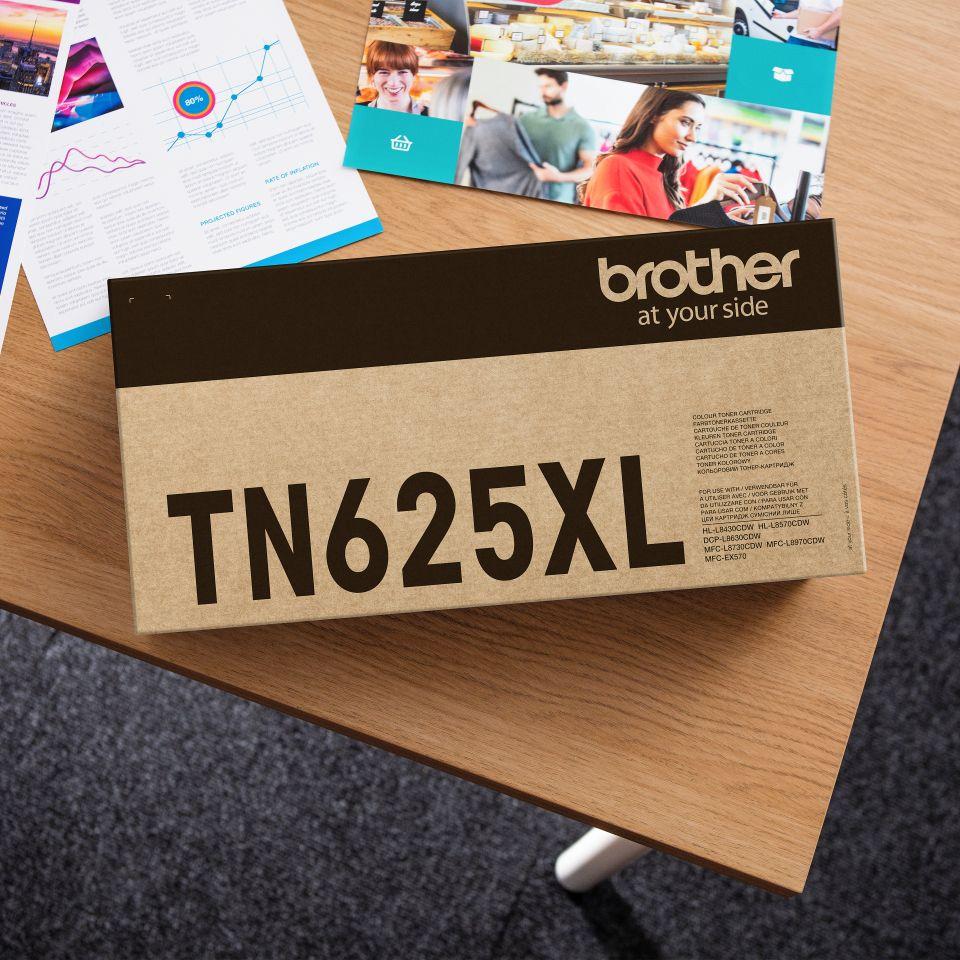 Toner BROTHER TN-625XLBK (5500 páginas - Preto), miniatura 2