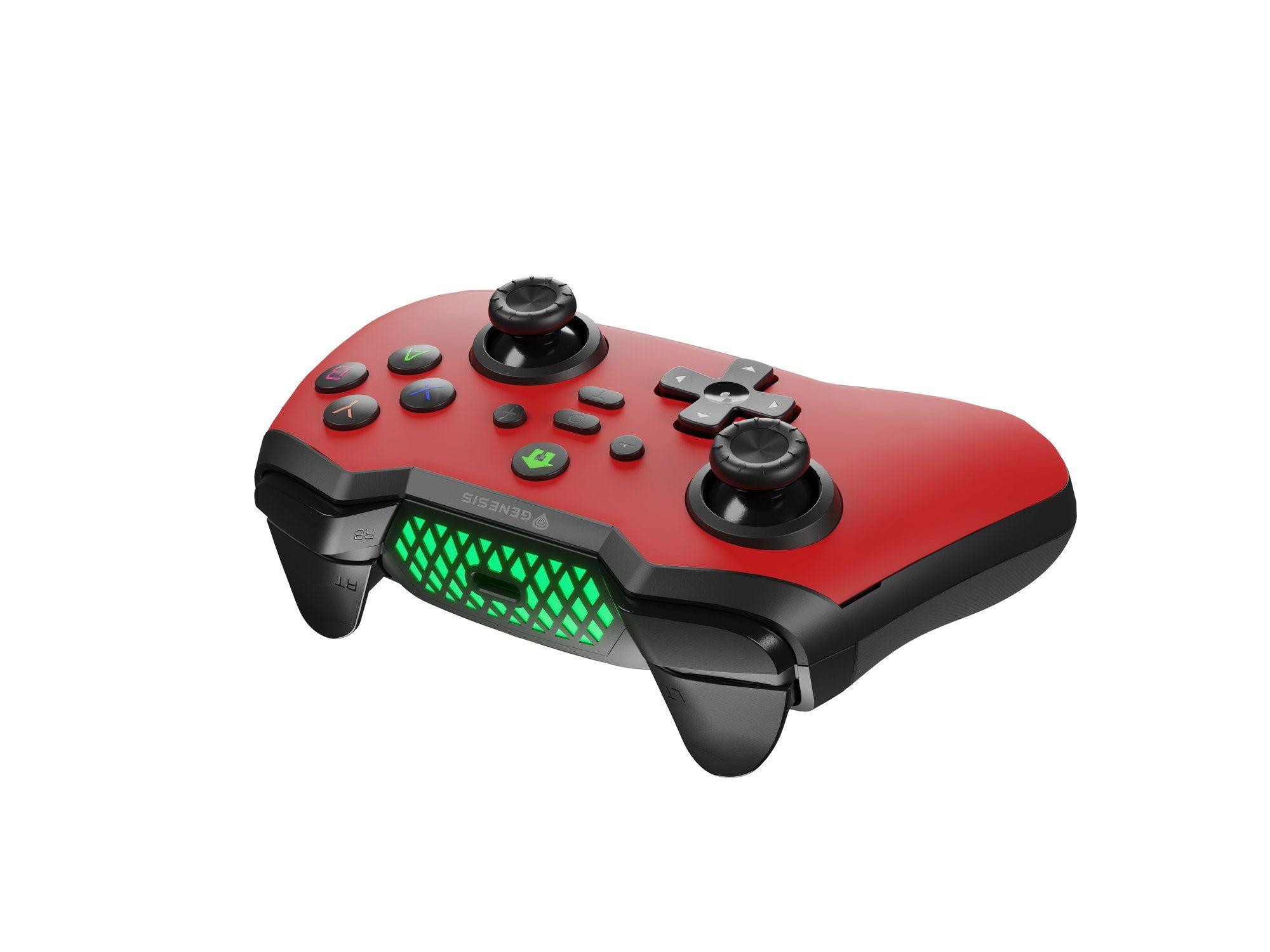 Comando Gaming GENESIS Mangan 400 (Nintendo Switch - Sem fios - Vermelho) — miniatura 6