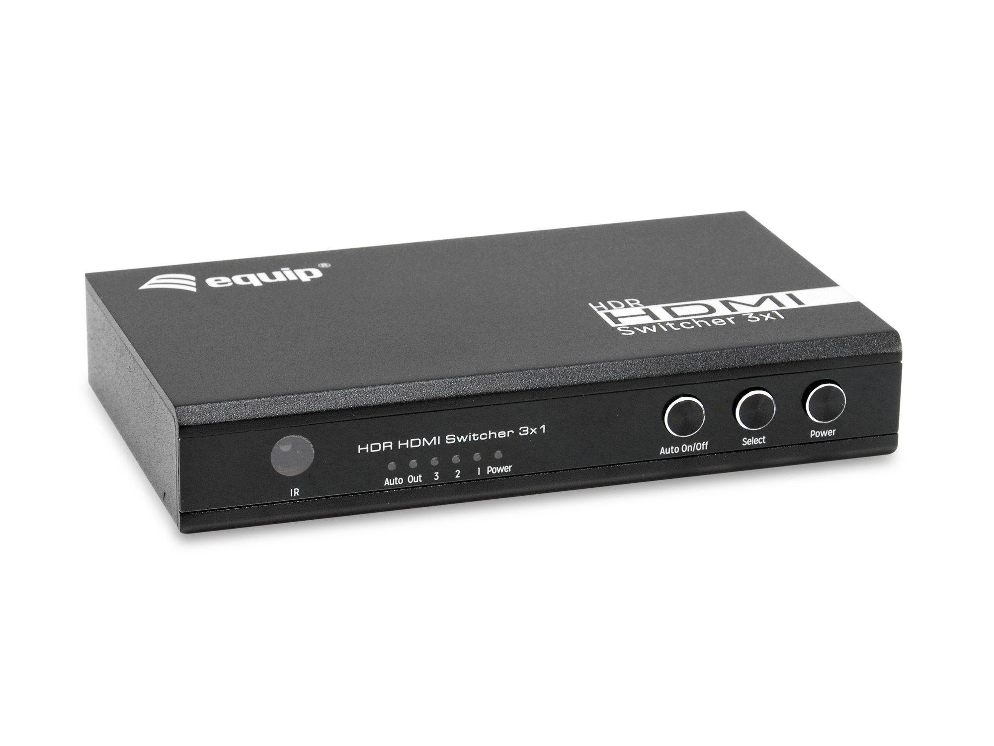 Comutador HDMI EQUIP 332725 (60 Hz - Preto)