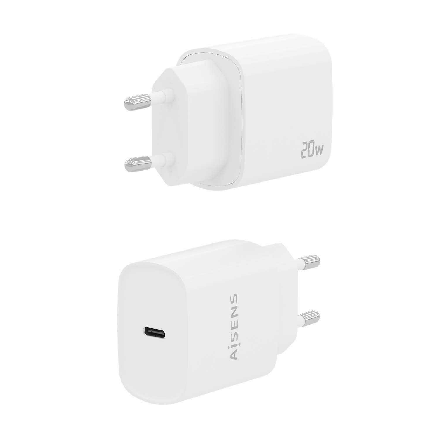 Carregador USB-C AISENS A110-0752 (20 W - Branco), miniatura 3