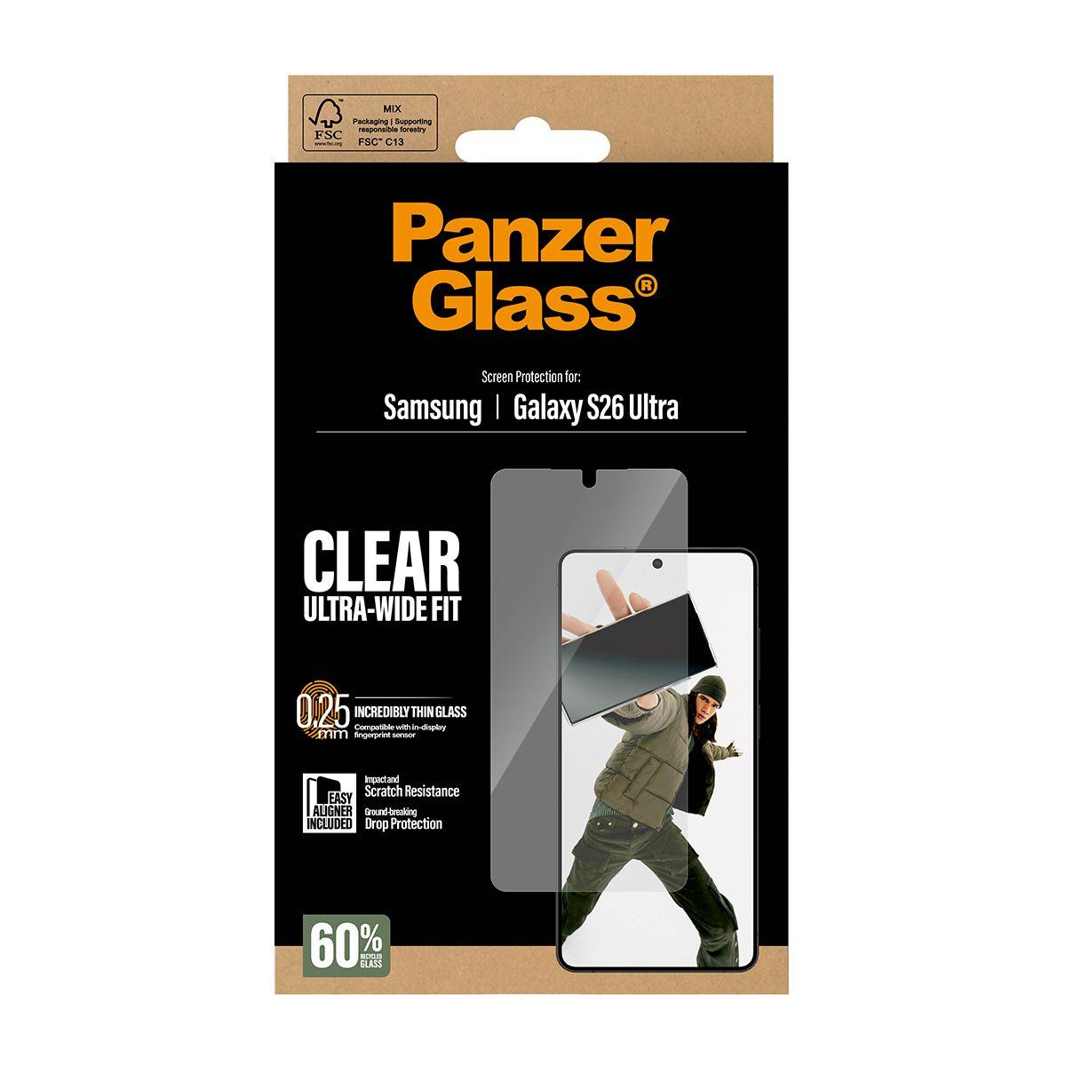 Película de Ecrã PANZERGLASS Samsung Galaxy S26 Ultra (Samsung Galaxy S26 Ultra - Samsung - Transparente) — miniatura 3
