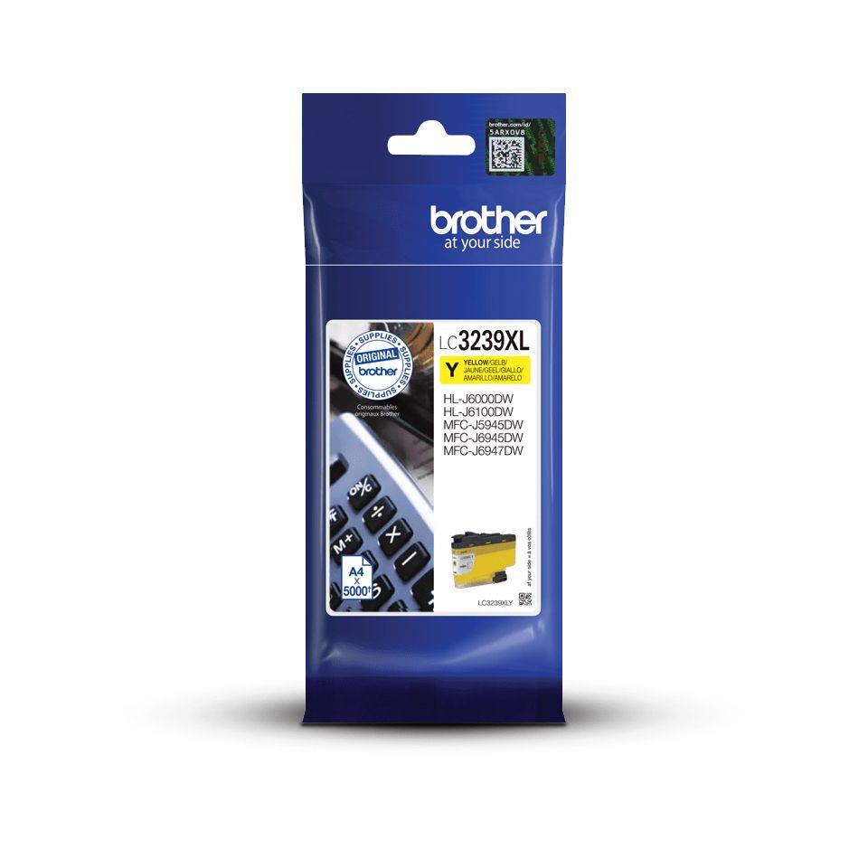 Tinteiro BROTHER LC3239XLY (5000 páginas - Amarelo)