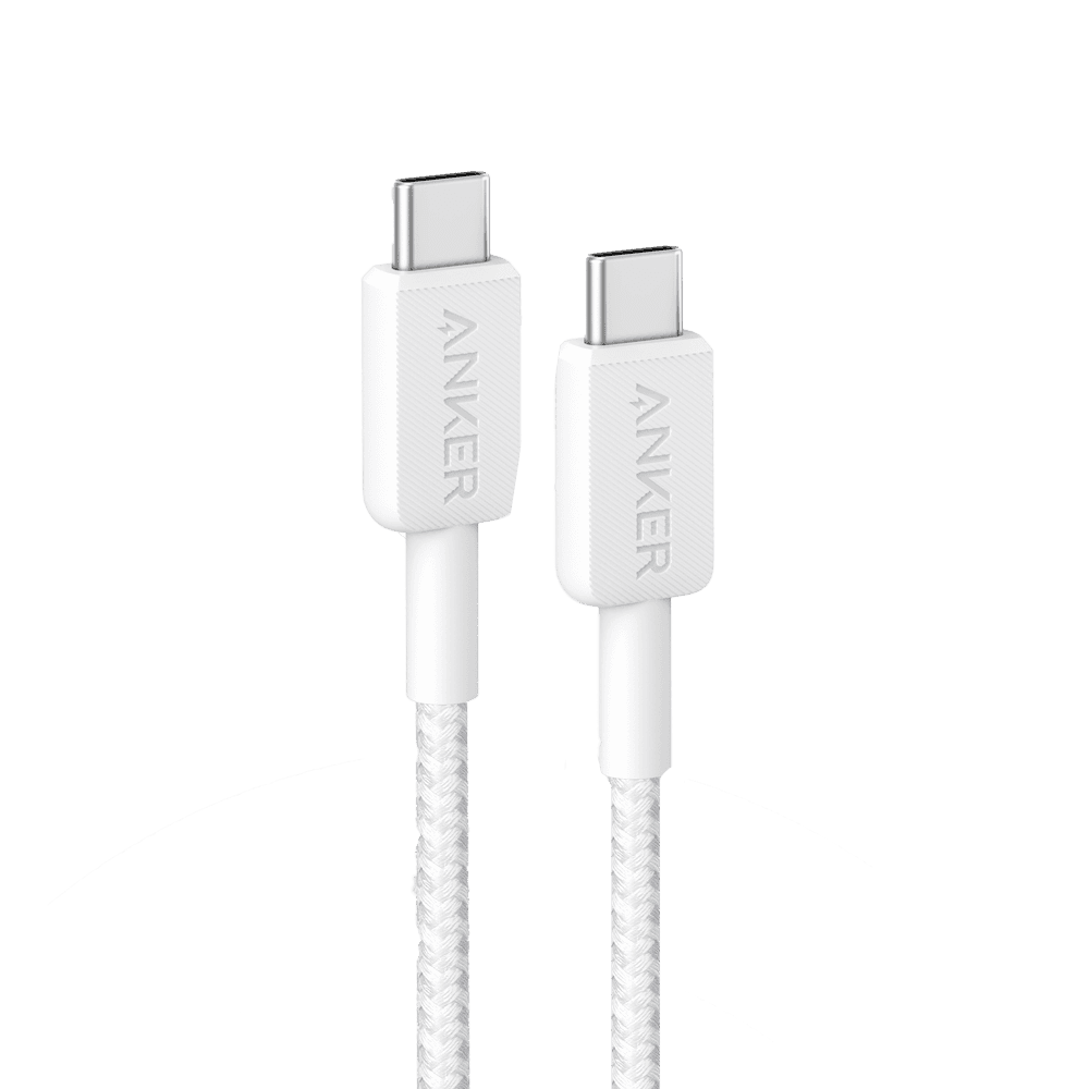 Cabo USB-C ANKER 322 (0,9 m - USB C - Branco)
