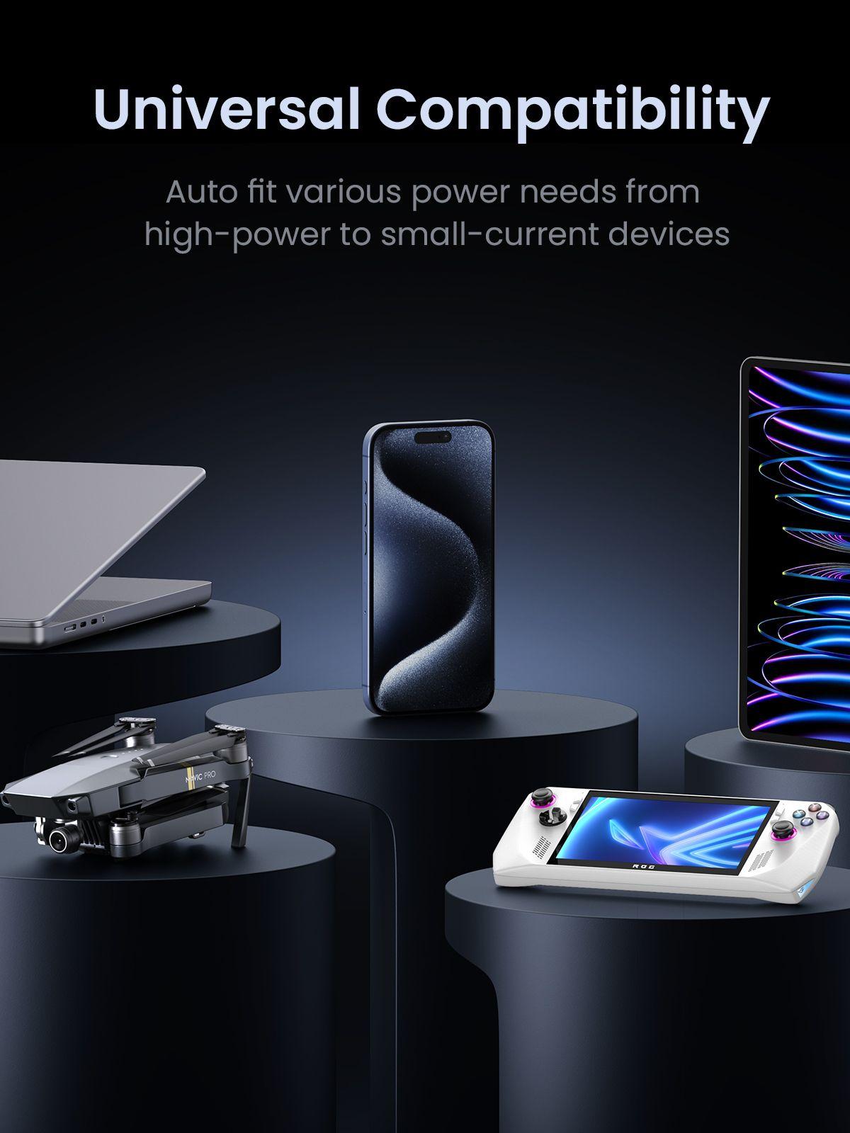 Powerbank UGREEN PB770 (48000 mAh - 153,6 Wh - PD 3.1 até 140 W - Cinzento), miniatura 12