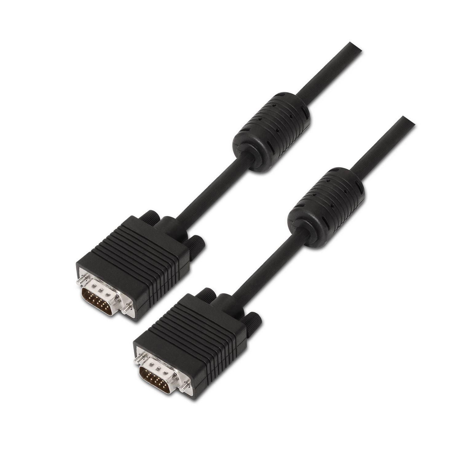 Cabo VGA AISENS A113-0074 (10 m - Preto)