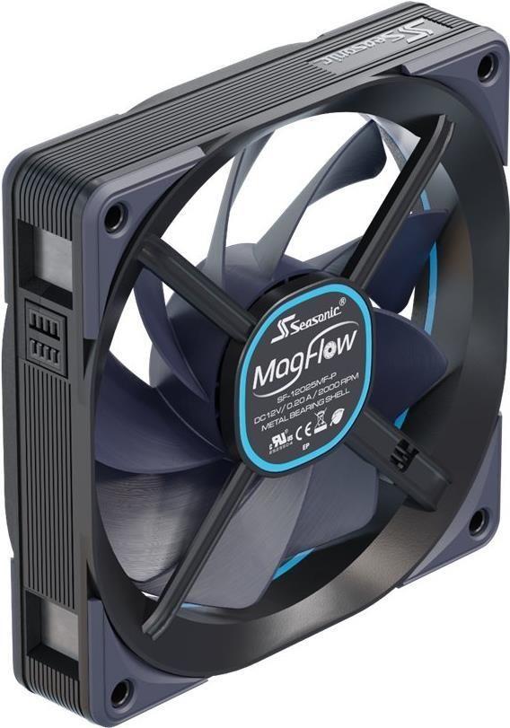 Ventoinha SEASONIC MagFlow 1225 PWM (Preto)
