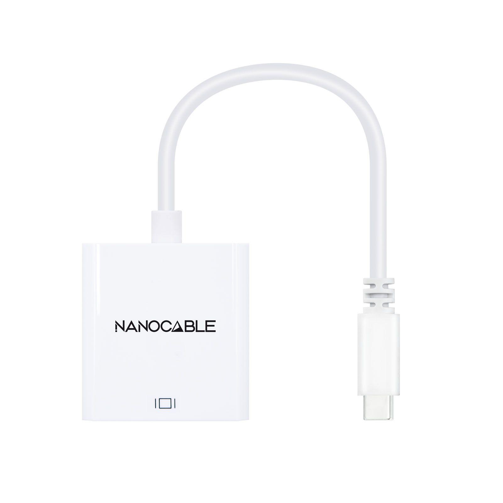Conversor USB-C para HDMI NANOCABLE 10.16.4102 (4096 x 2160 píxeis - 3.2 Gen 1 - Branco) — miniatura 2