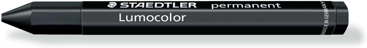 Lápis de Cera Permanente STAEDTLER Lumocolor Omnigraph 236 (Preto)