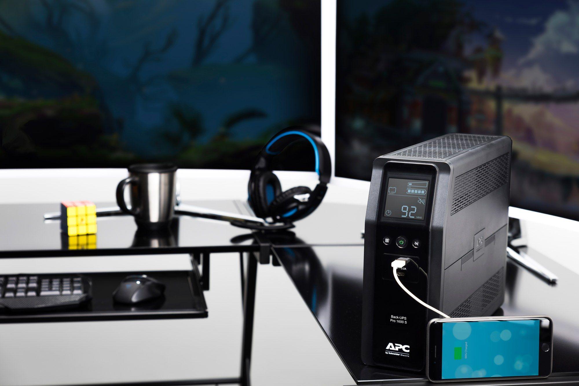 UPS APC BR1600SI (2 USB 2.0 - C14 - Preto), miniatura 7