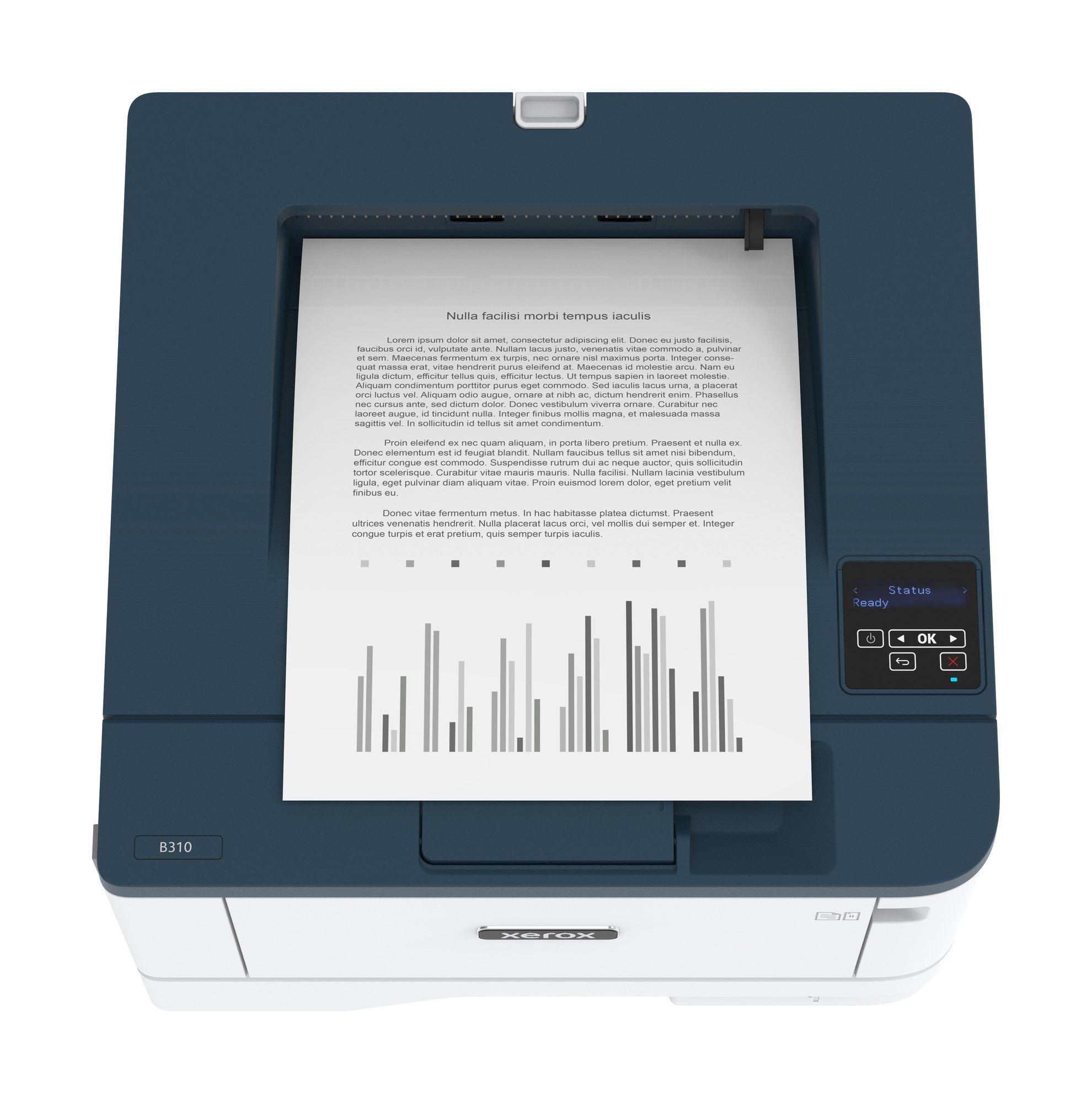 Impressora Laser Monocromática XEROX B310V_DNI (A4 - Monocromática - 350 folhas - Azul e Branco) — miniatura 2