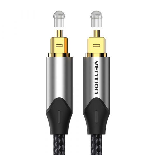 Cabo de Áudio de Fibra Óptica VENTION BAVHG (Toslink - Cinzento Metalizado) — miniatura 4