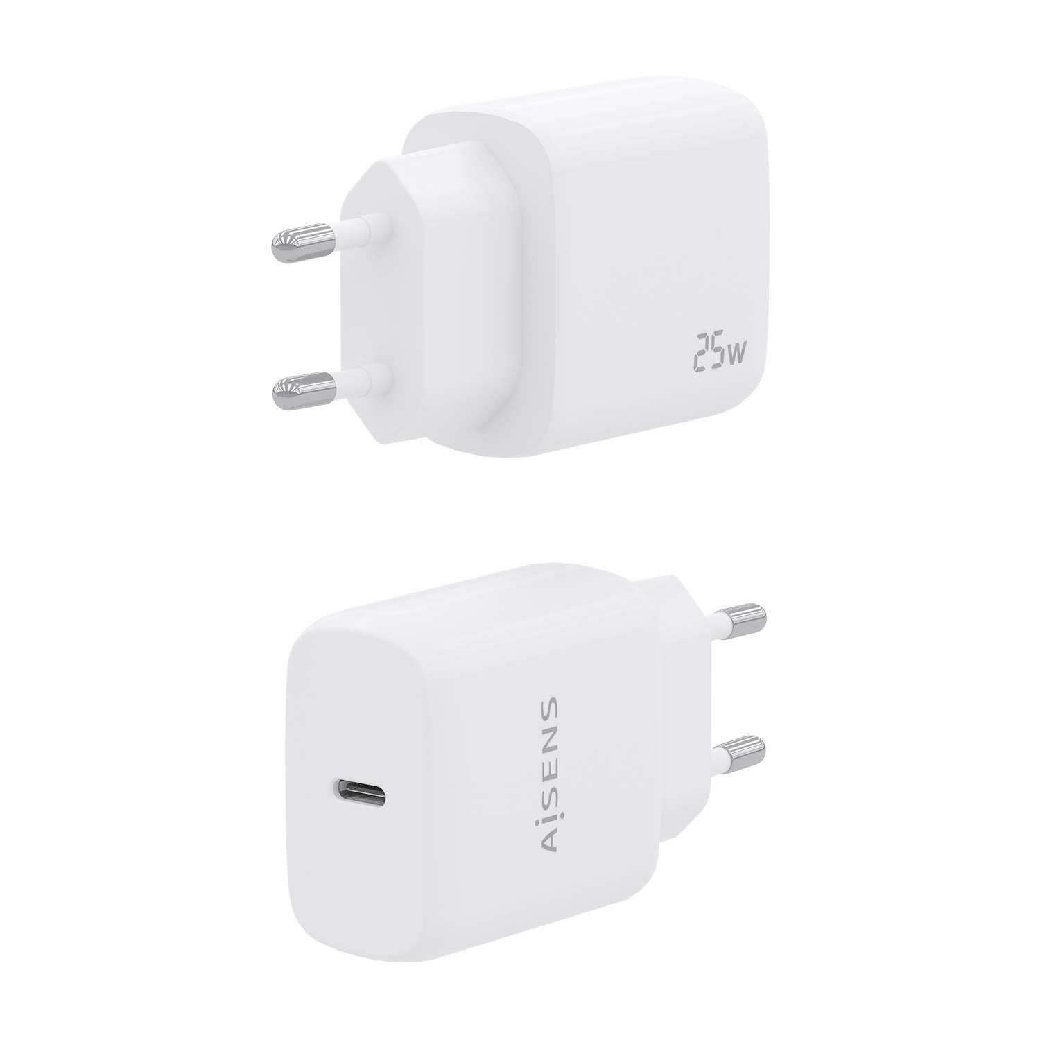 Carregador de Parede AISENS A110-0756 (25 W - Branco), miniatura 3