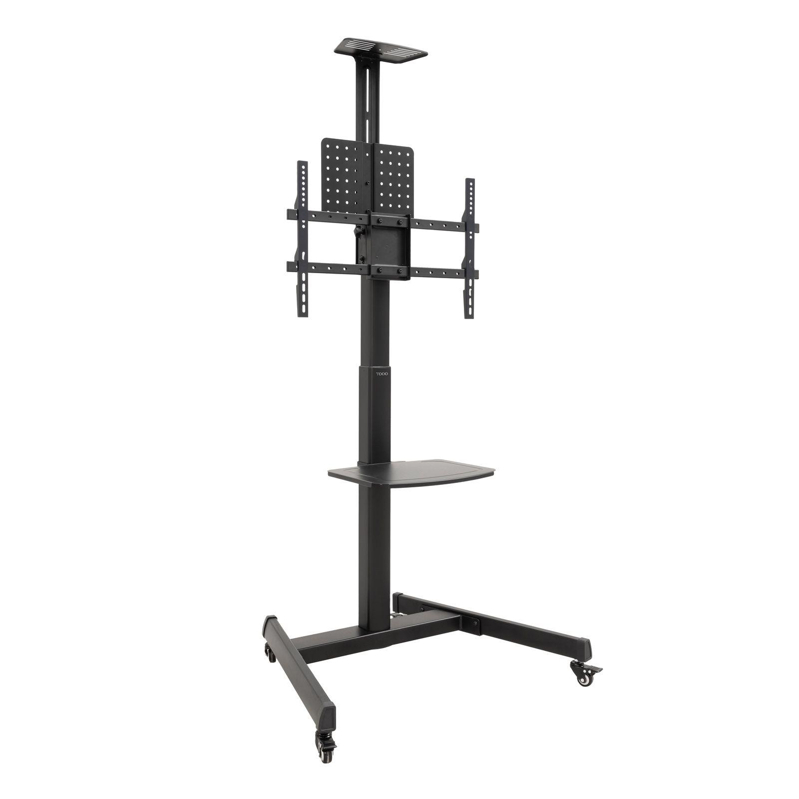 Suporte de Chão com Rodas para TV TOOQ FS1184M-B (37-70" - VESA 600x400 - 70 kg - Preto)