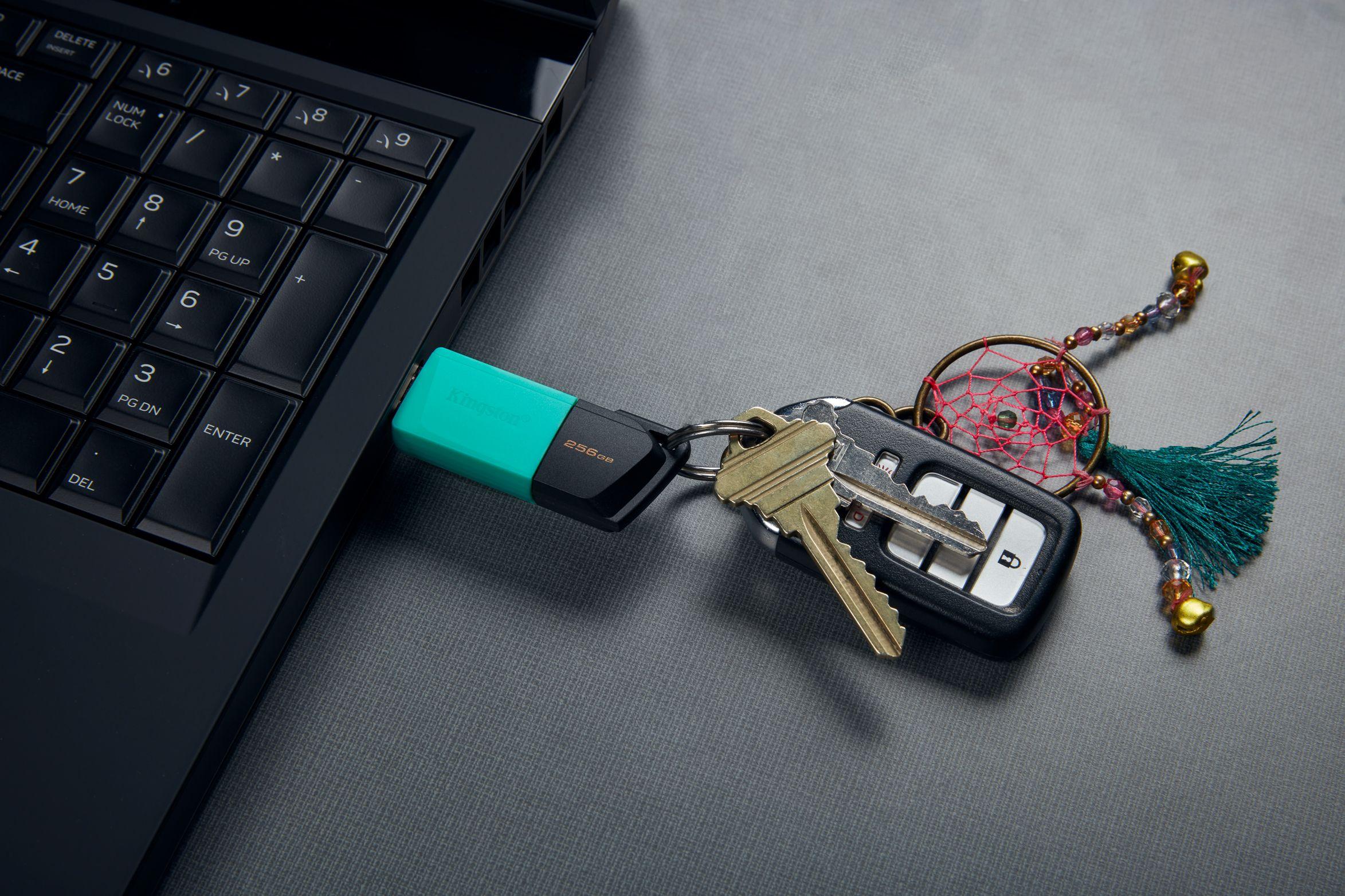 Pen USB KINGSTON DataTraveler Exodia M (256 GB - Deslizante - USB Tipo-A - Preto e Turquesa) — miniatura 12