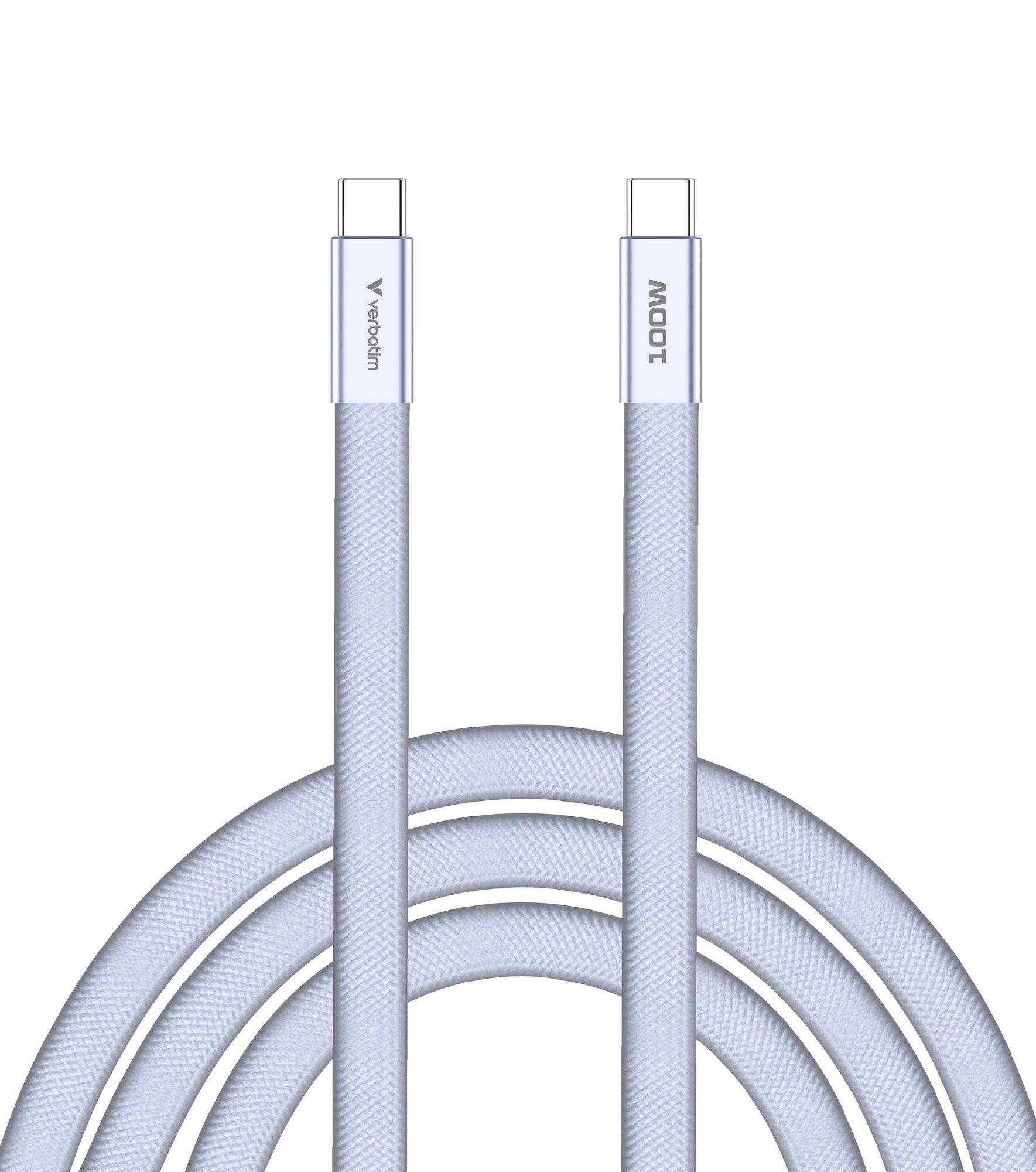 Cabo USB-C VERBATIM 30278 (1,2 m - USB-C macho - Roxo) — miniatura 2